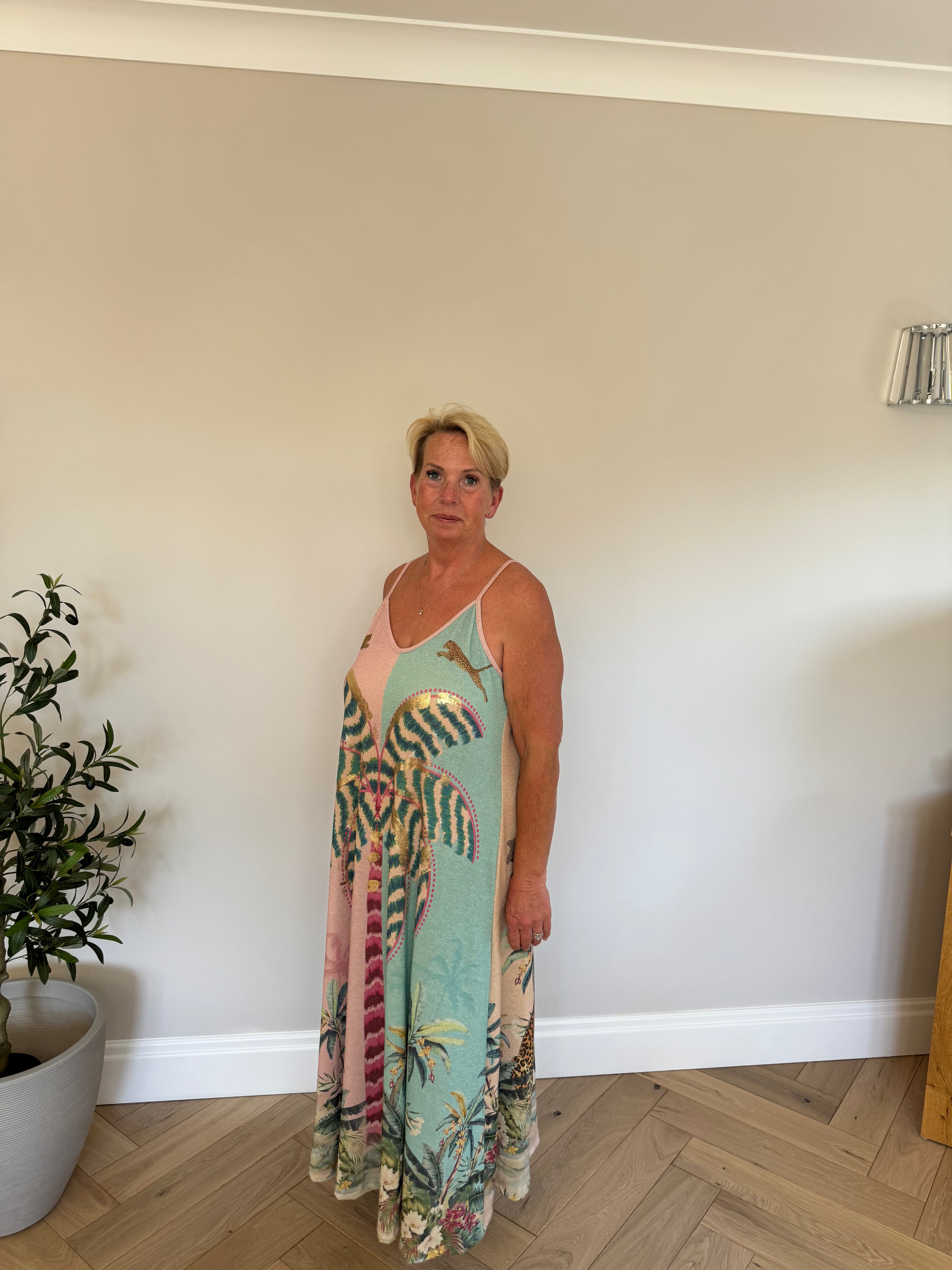 Selene Shimmer Maxi Dress