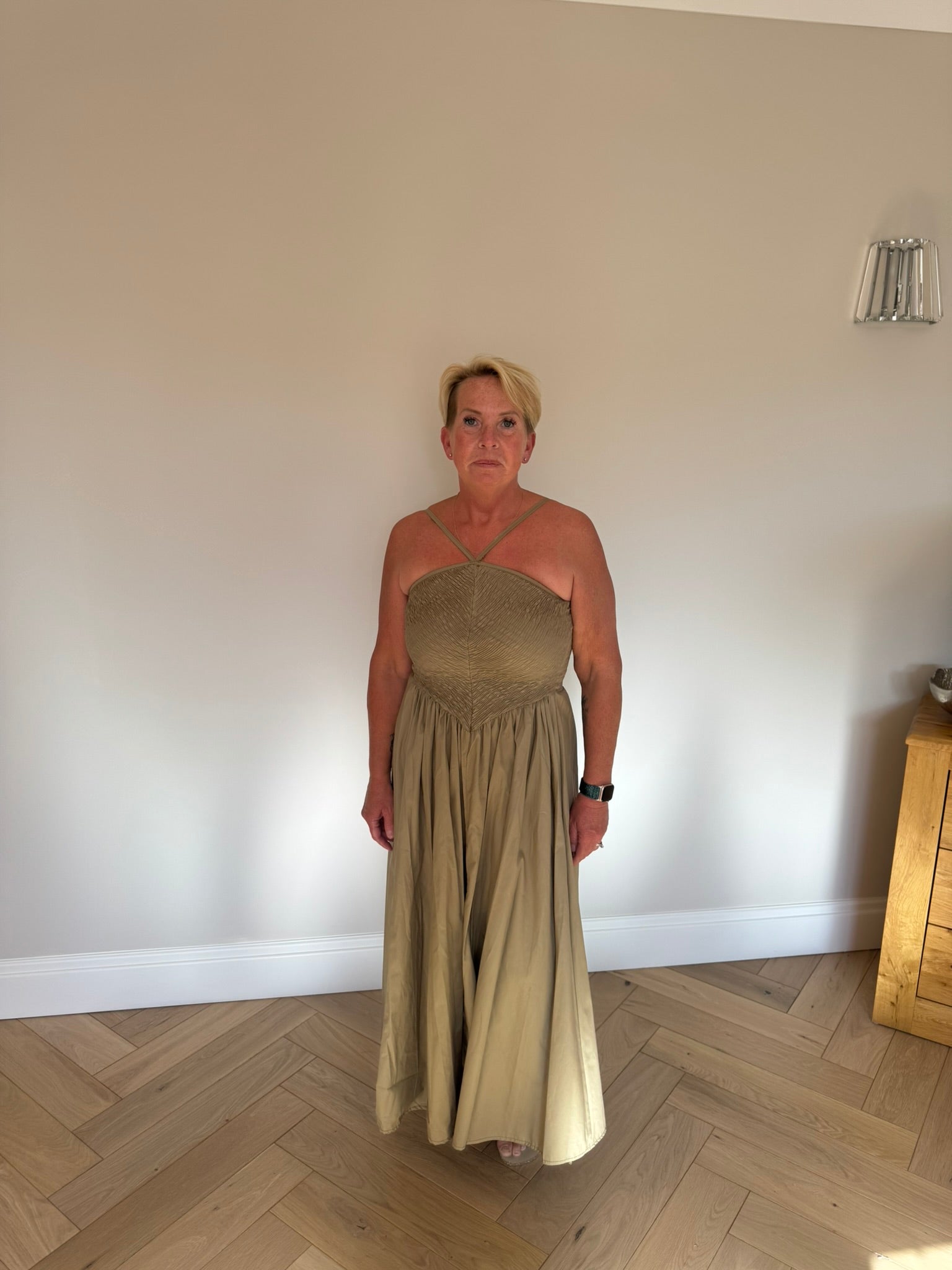 Liora V-Strap Maxi Dress