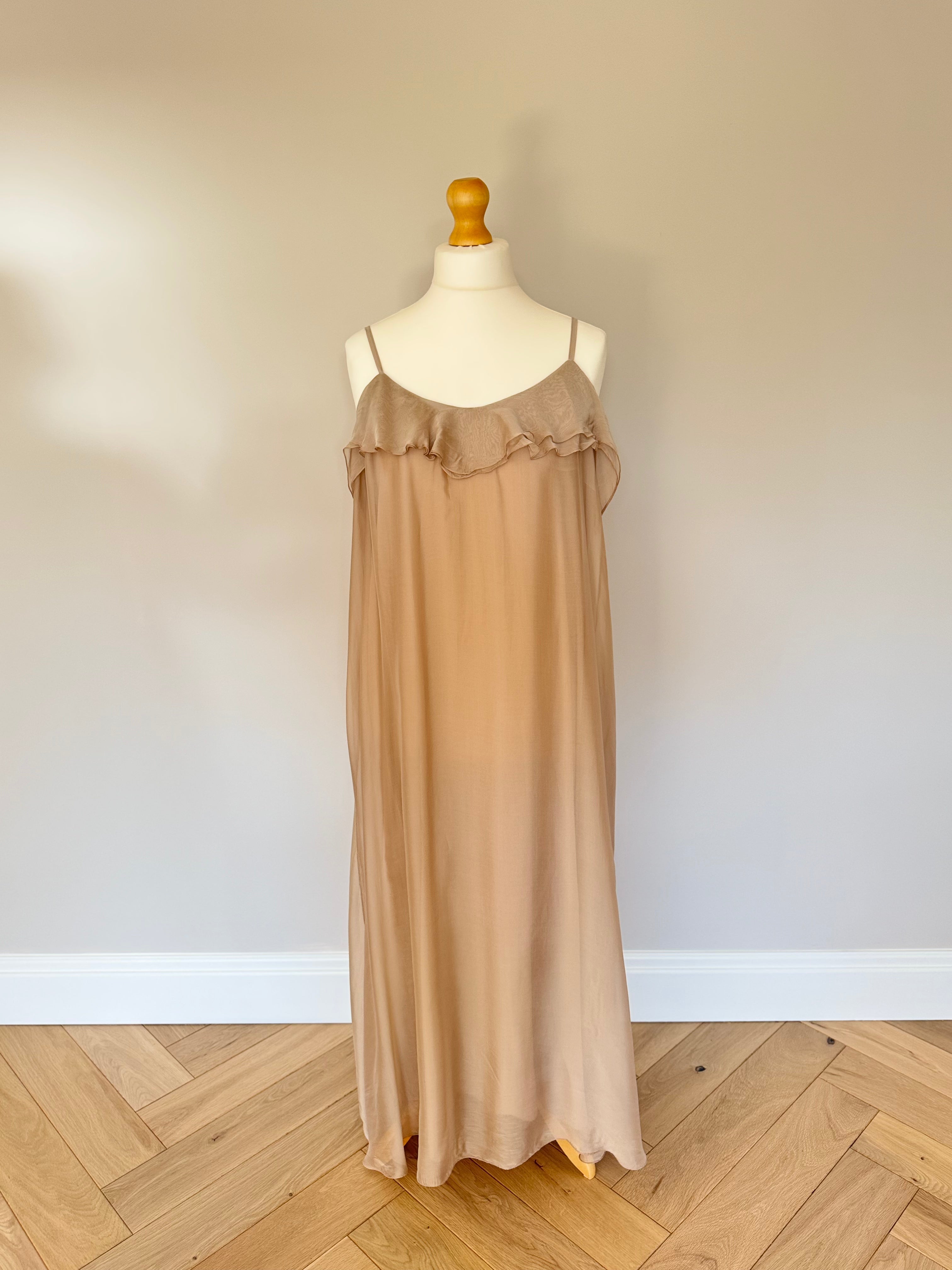 Celeste Silk-Blend Maxi Dress