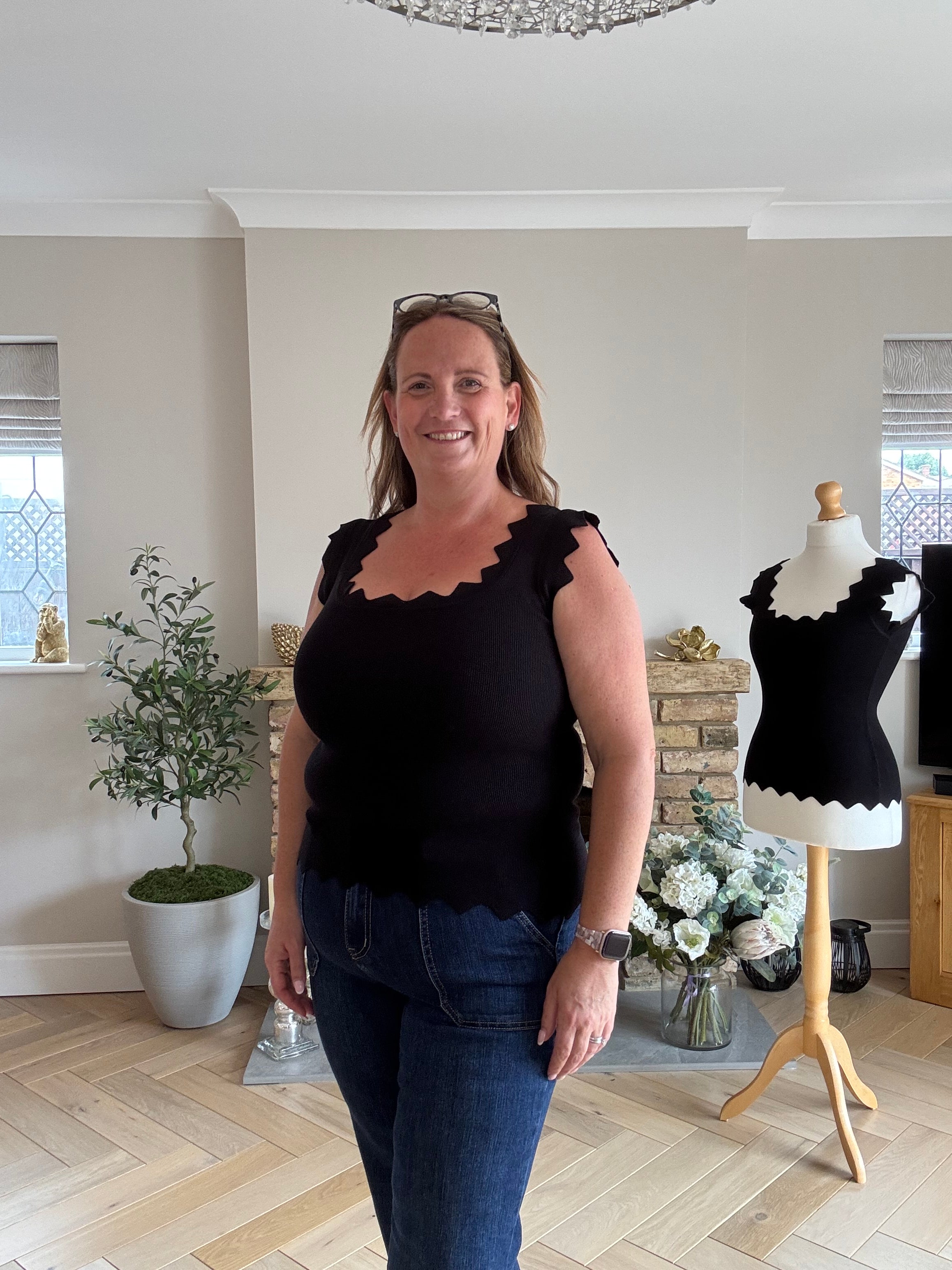 The Elowen Scallop Vest