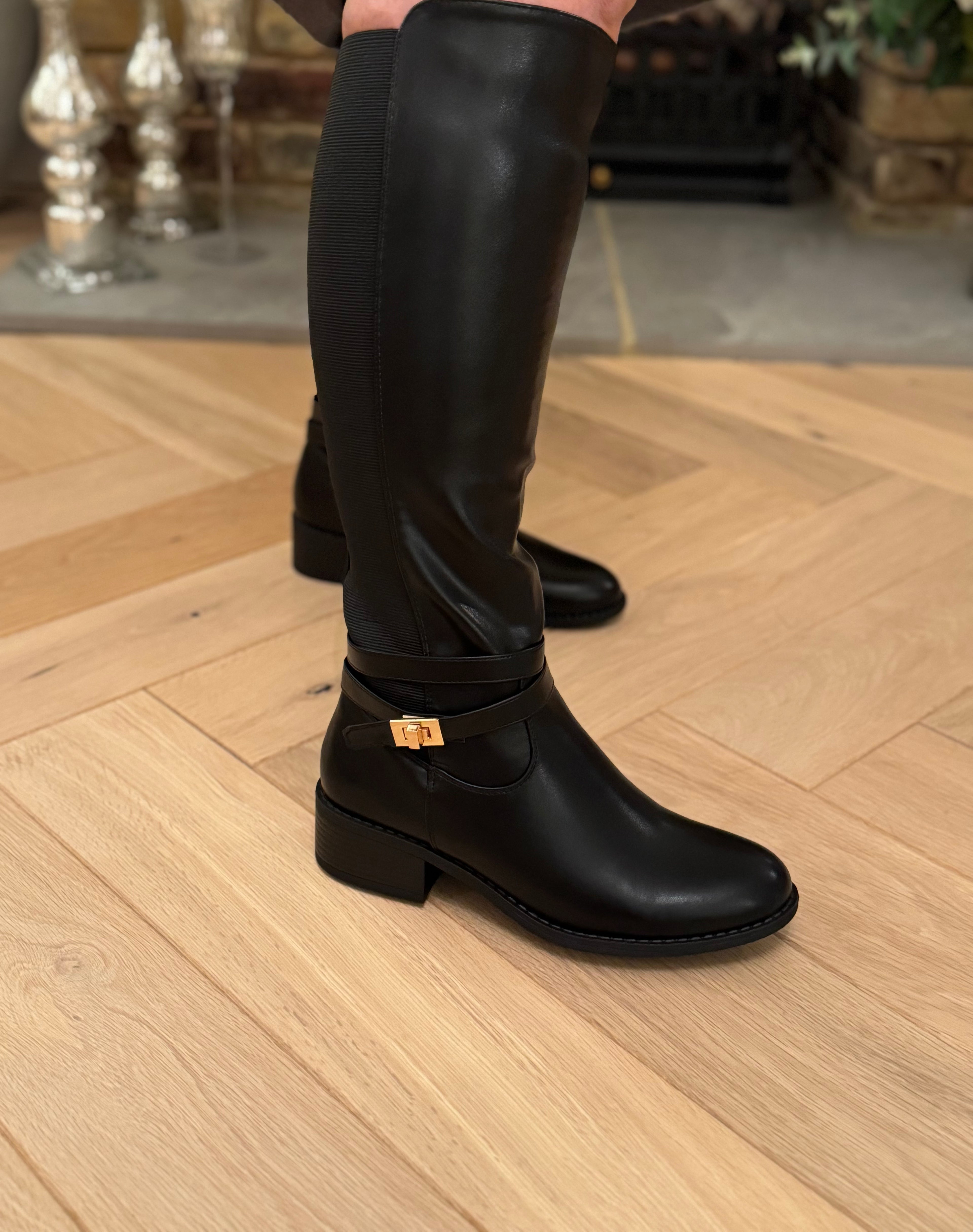 Midnight Stride Knee-High Boots