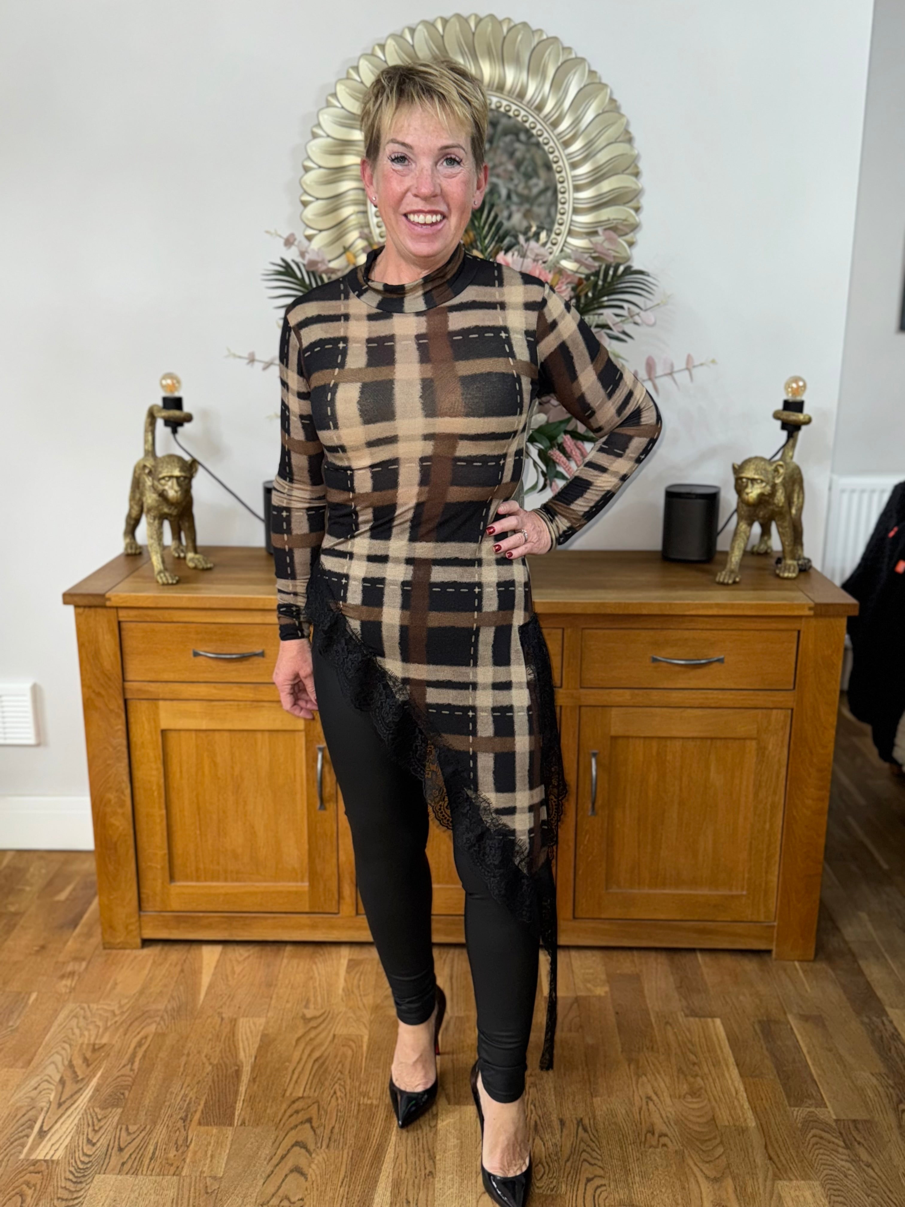 The Nyra Lux Luna Asymmetric Tunic