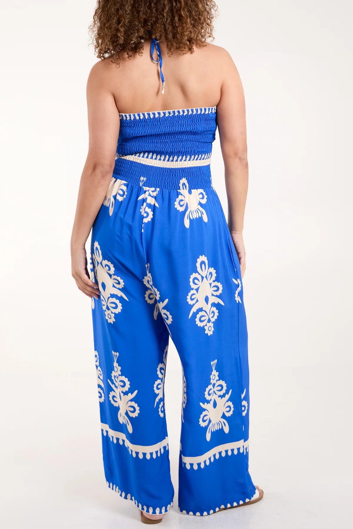 Skye Printed Bandeau Jumpsuit