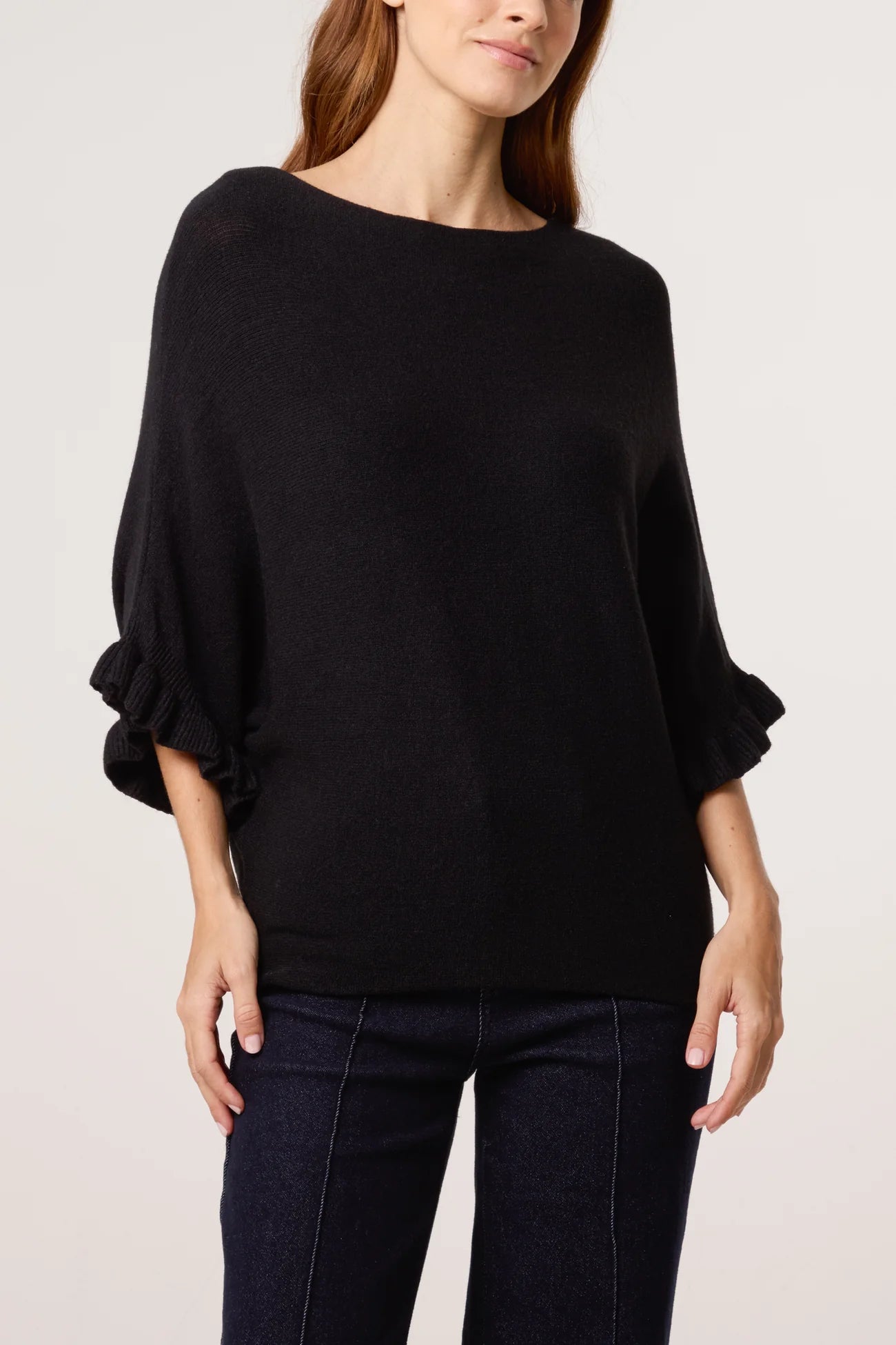 The Livia Ruffle Knit Jumper