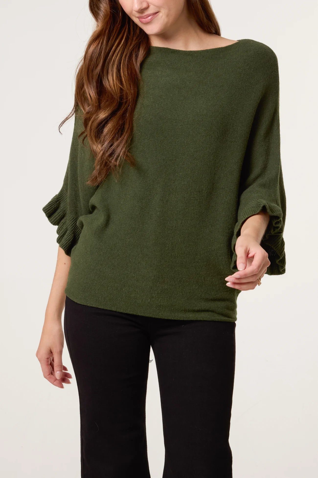 The Livia Ruffle Knit Jumper