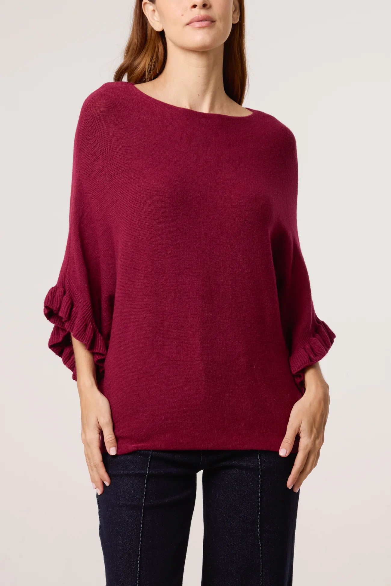 The Livia Ruffle Knit Jumper