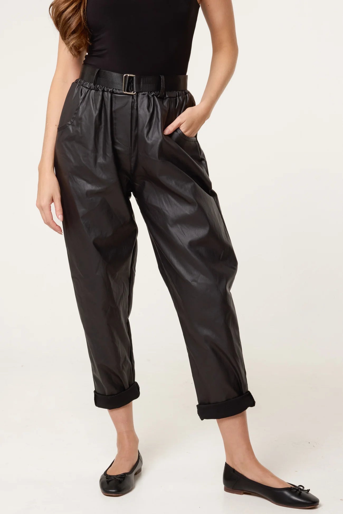 The Jez PU Coated Trousers