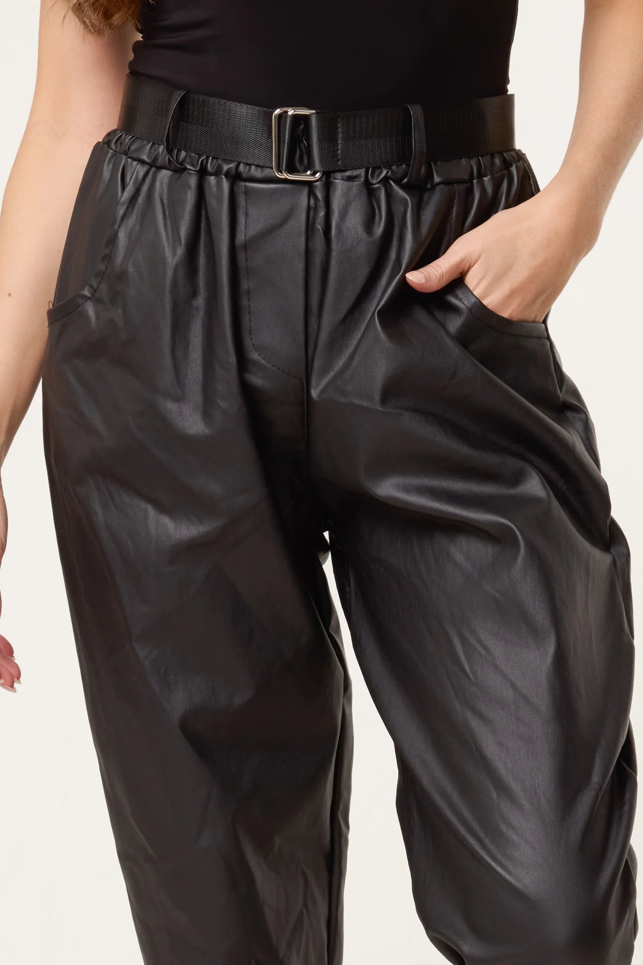 The Jez PU Coated Trousers