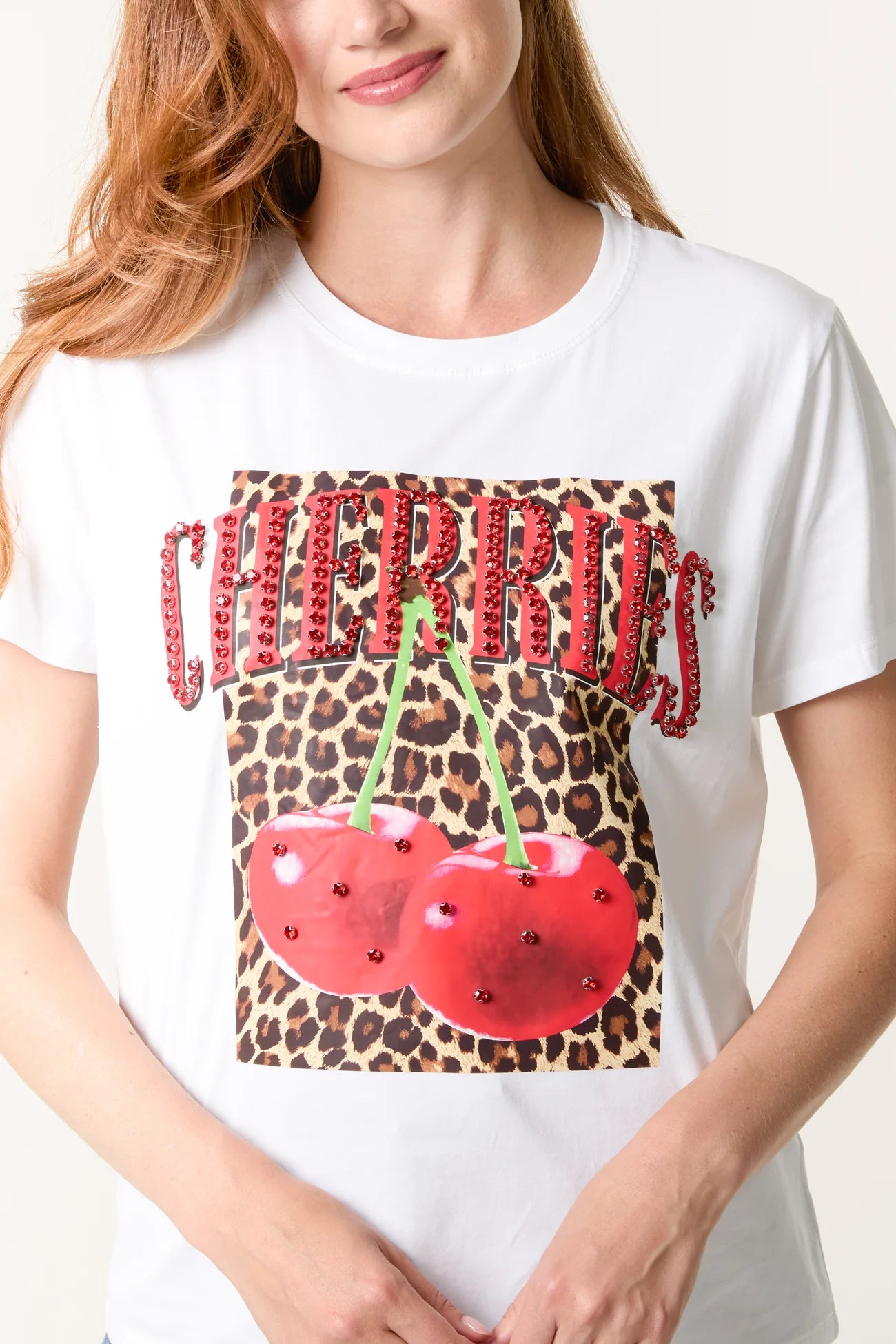 The Cherries Graphic Tee 🍒🐆💎