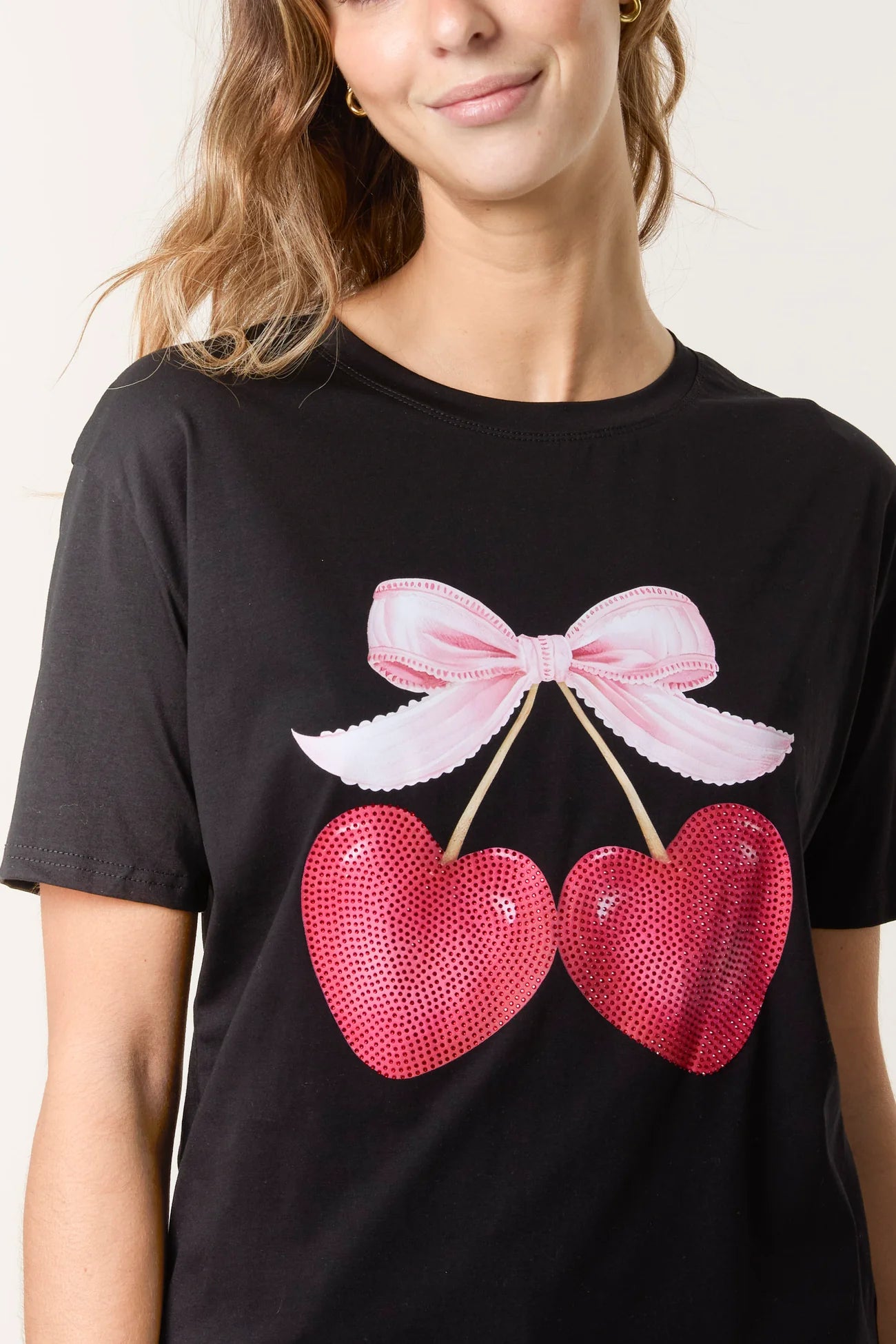 The Bow & Hearts Graphic Tee ❤️🎀✨