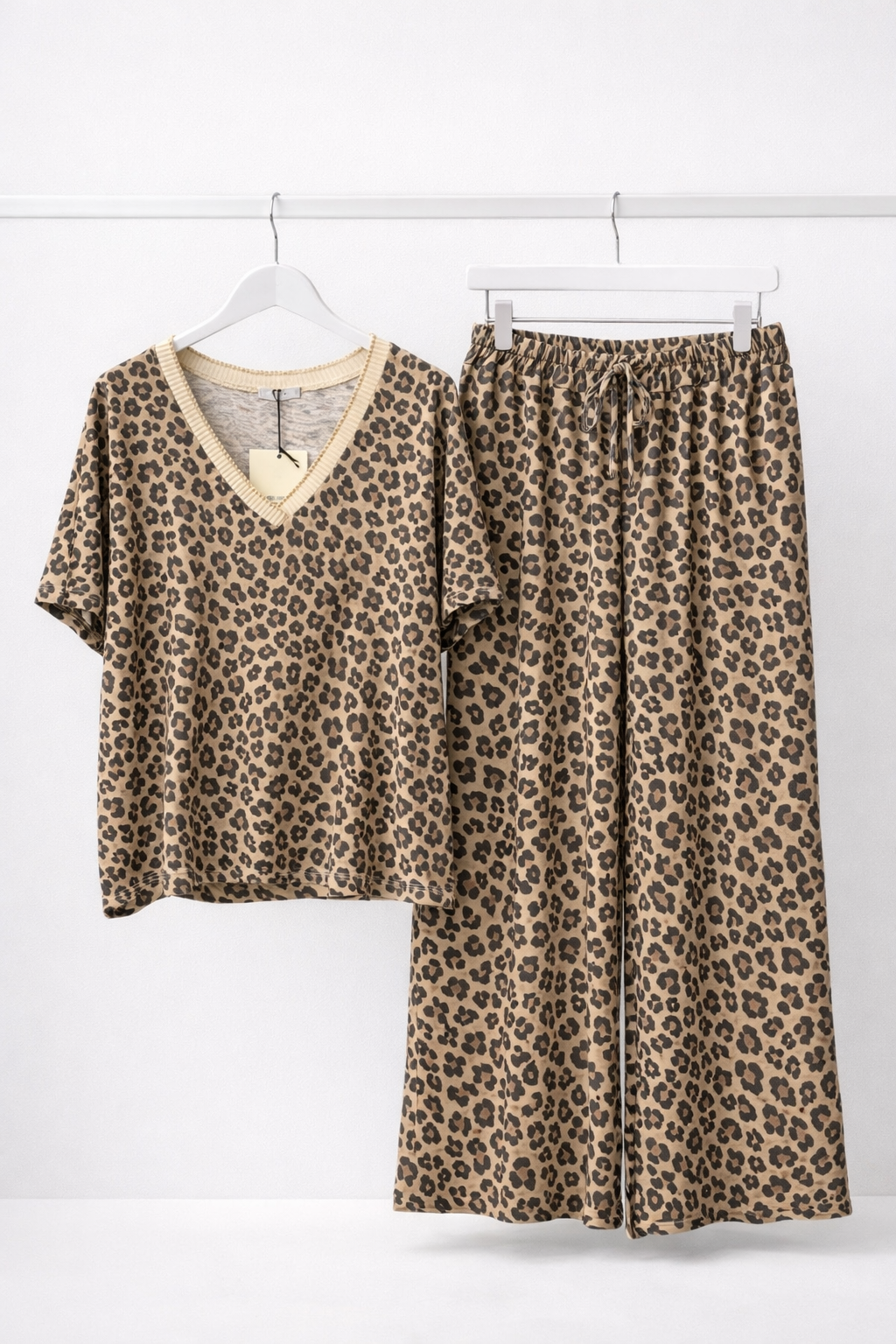 Leopard Lurex Co‑ord