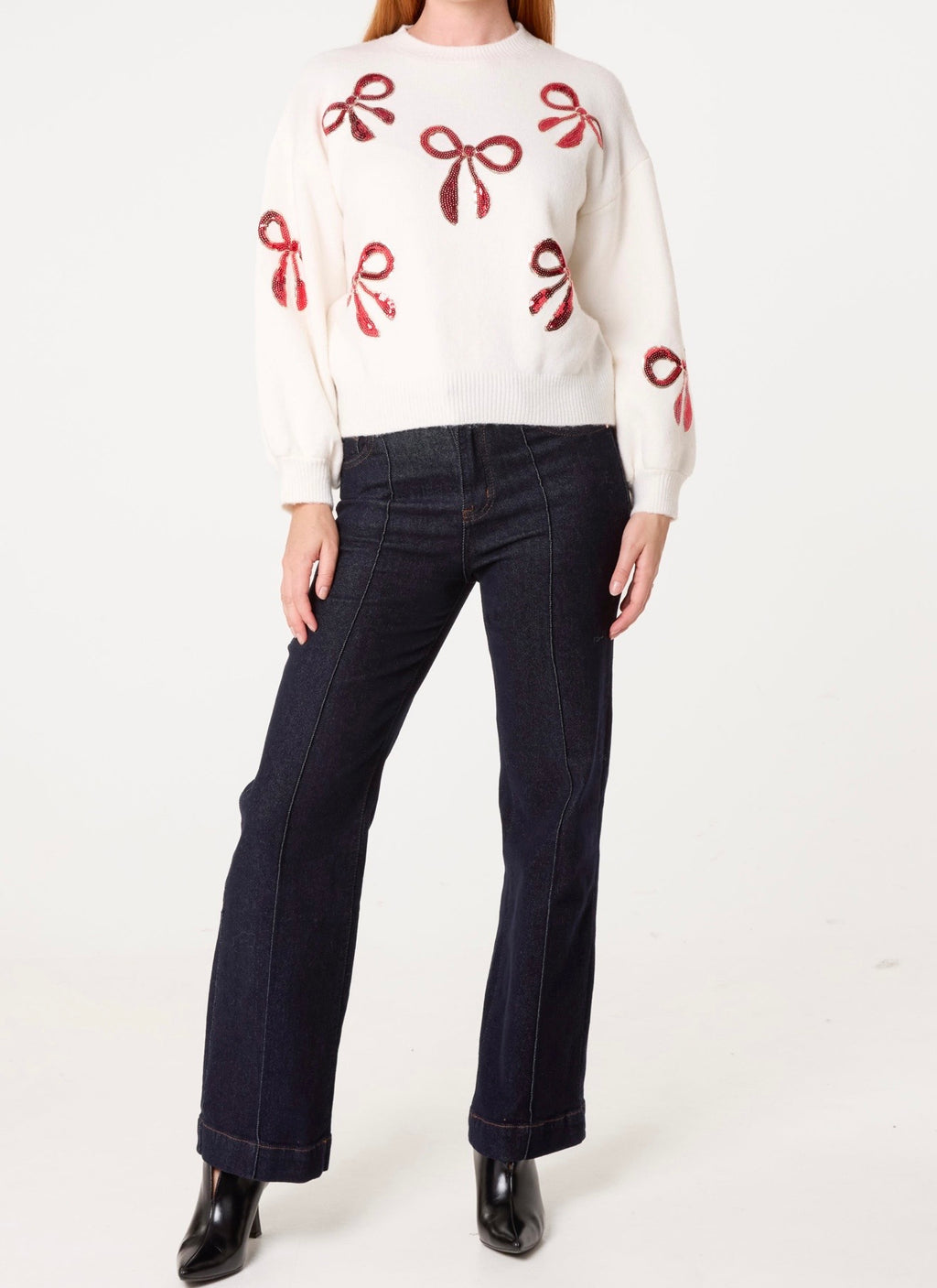 Red Bow Jumper