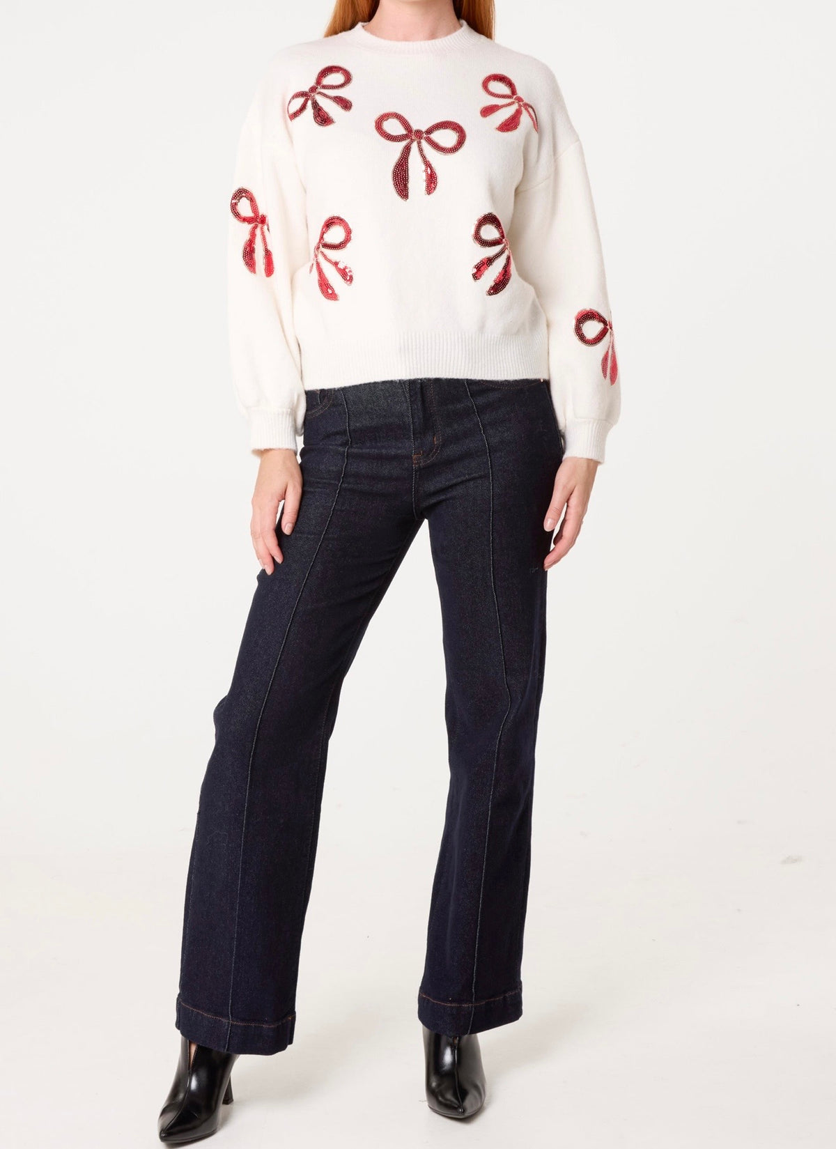 Red Bow Jumper