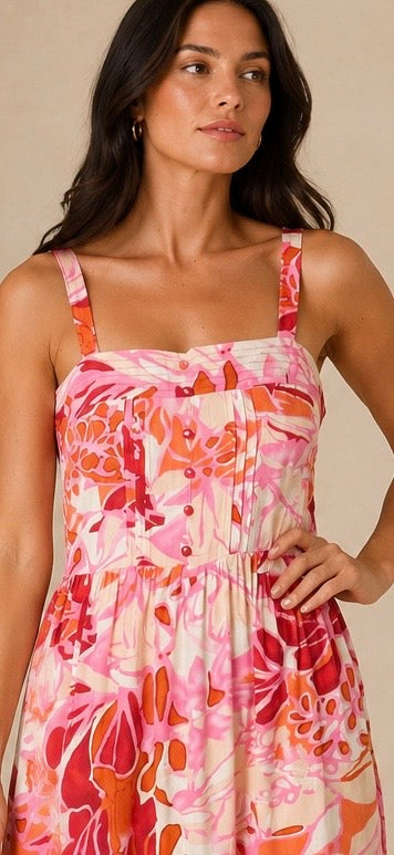 Sierra Floral Tiered Dress