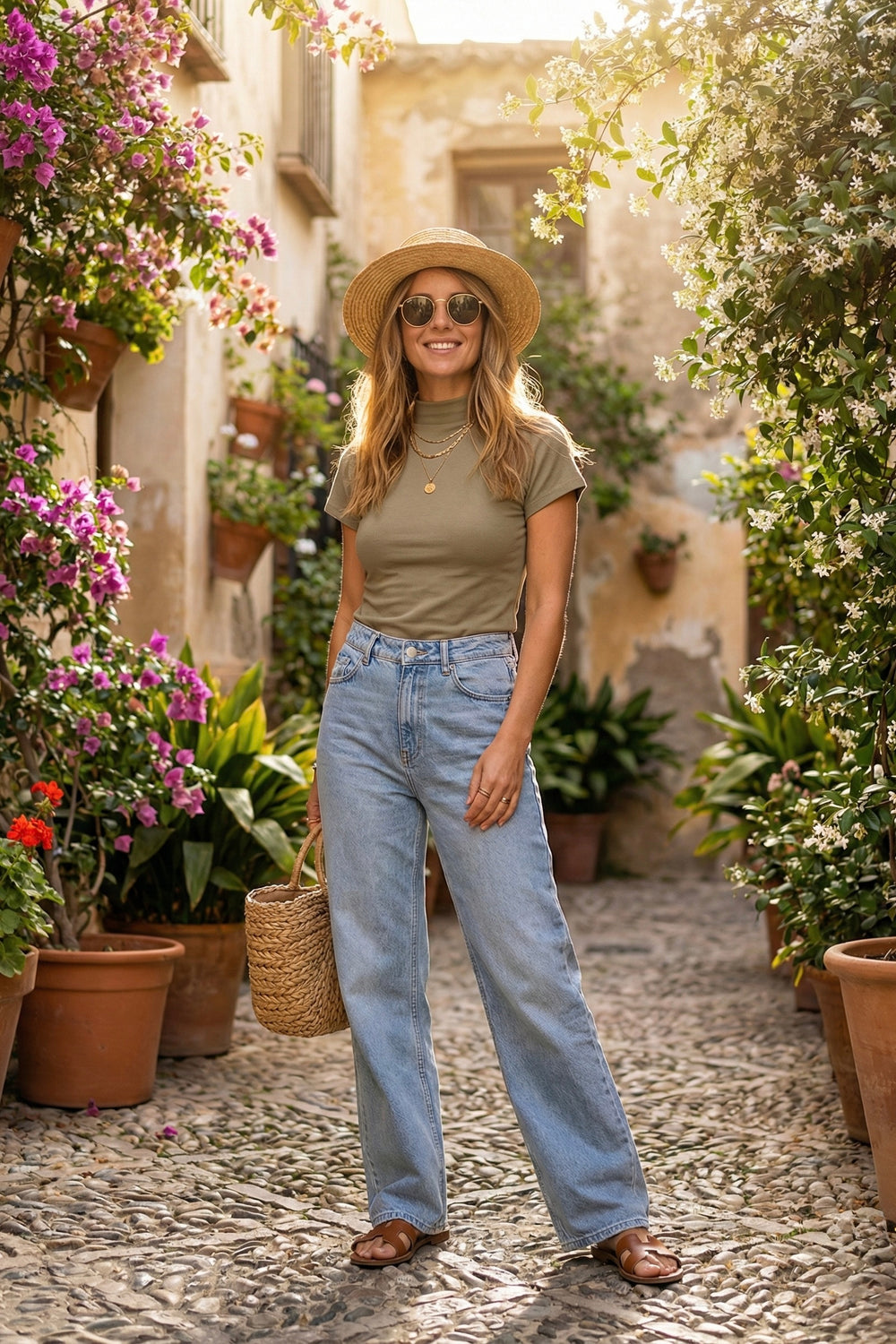 ✨ Polly High Neck Top Short Sleeve