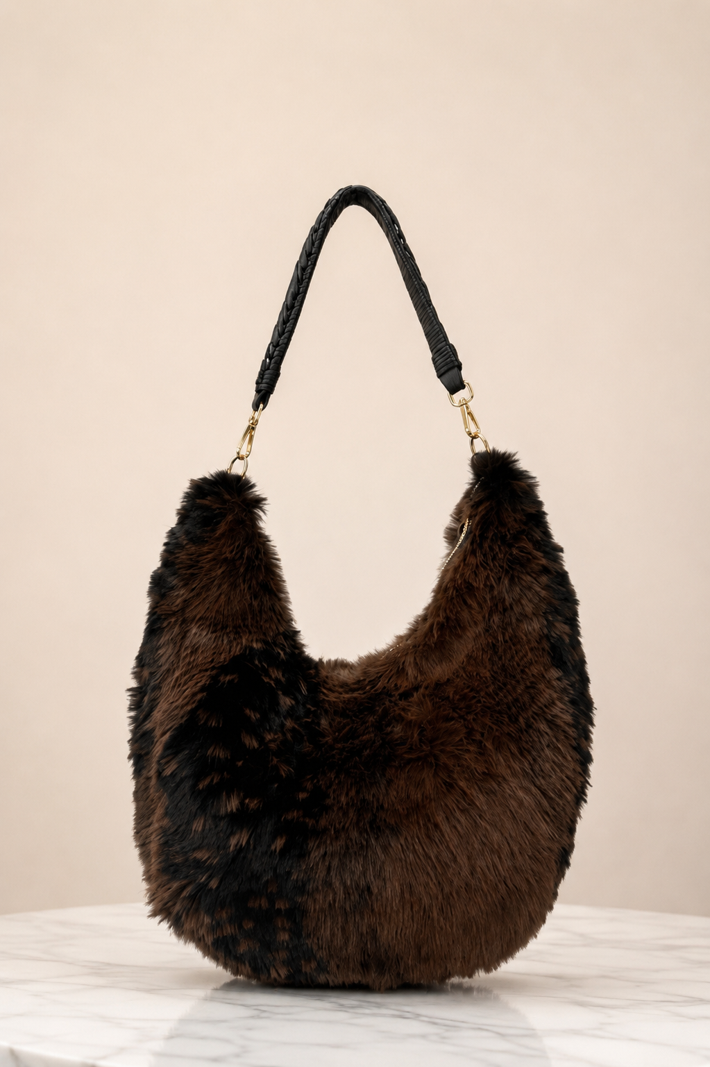 Frankie Faux Fur Bag