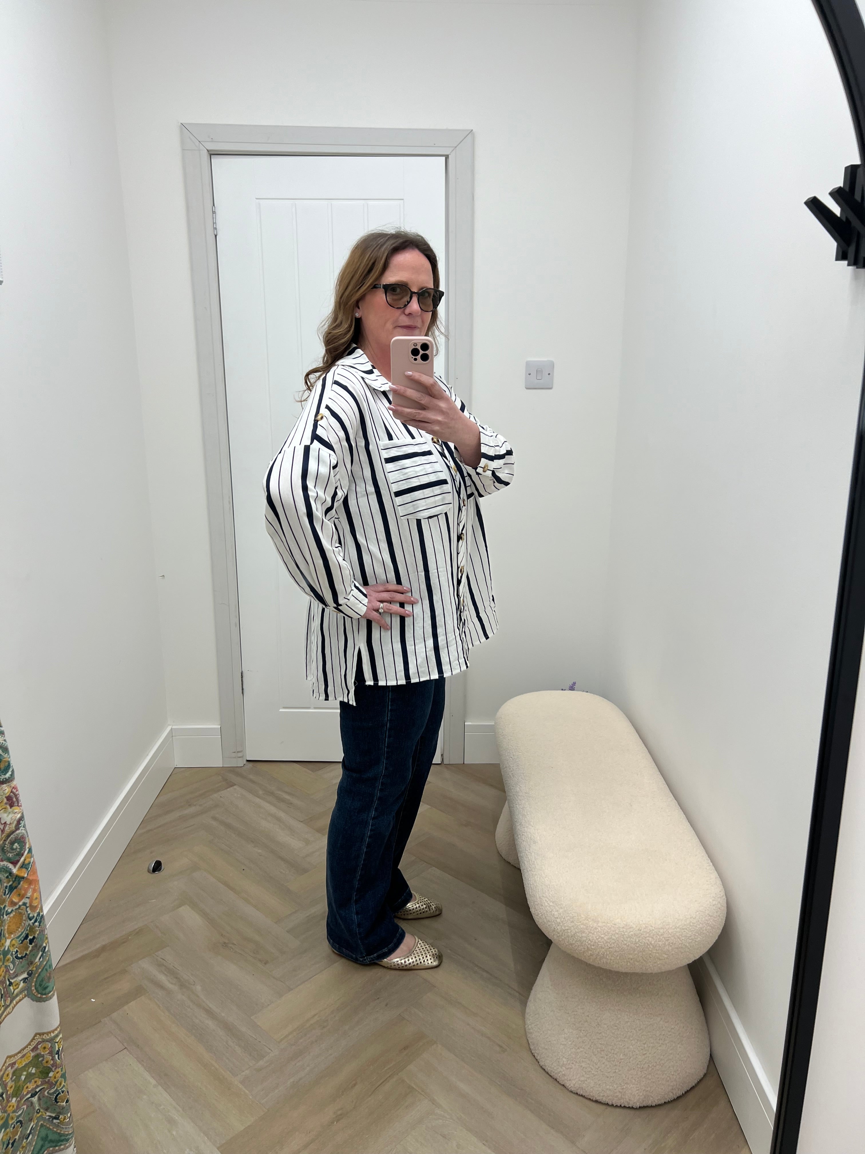 Olivia Blouse – Navy or Chocolate
