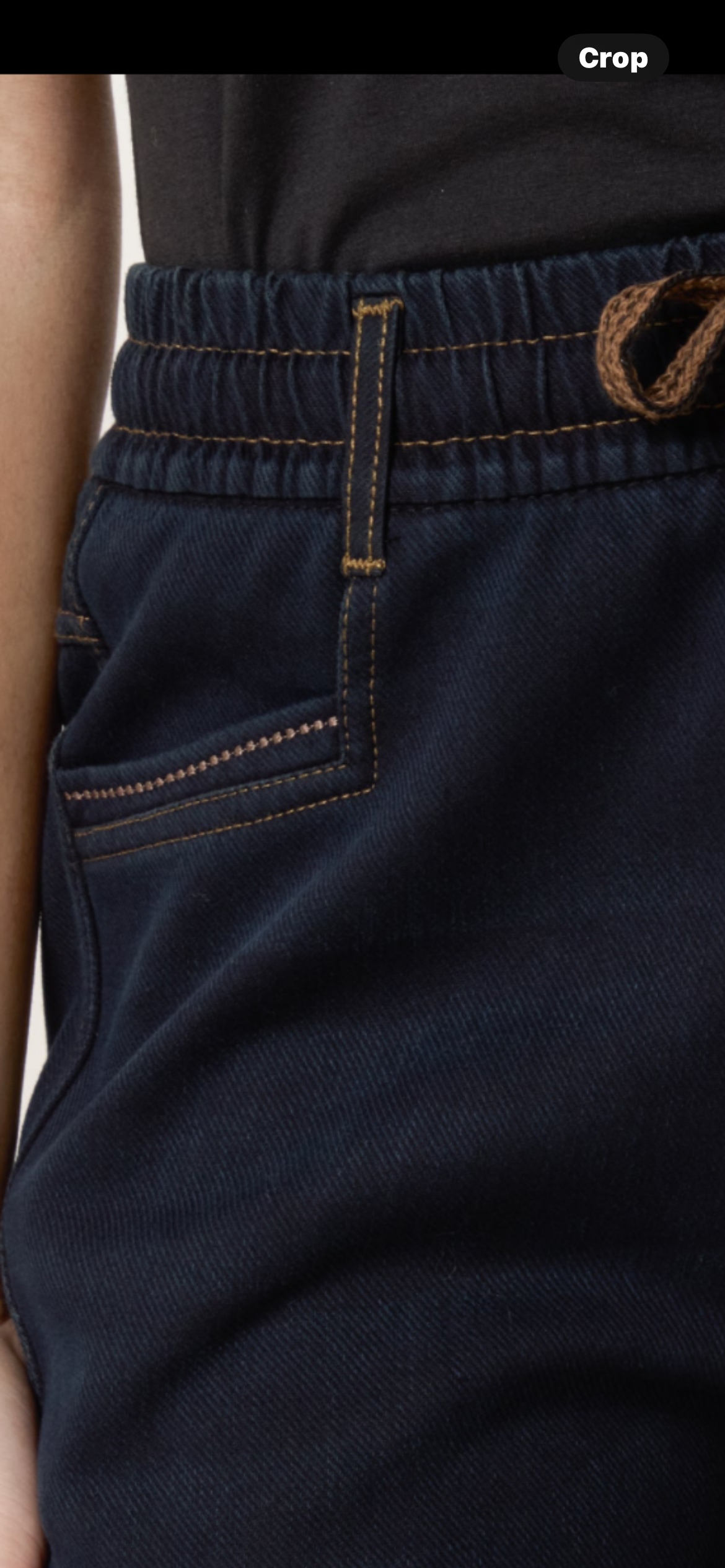 Indigo Ease Wide-Leg Jeans