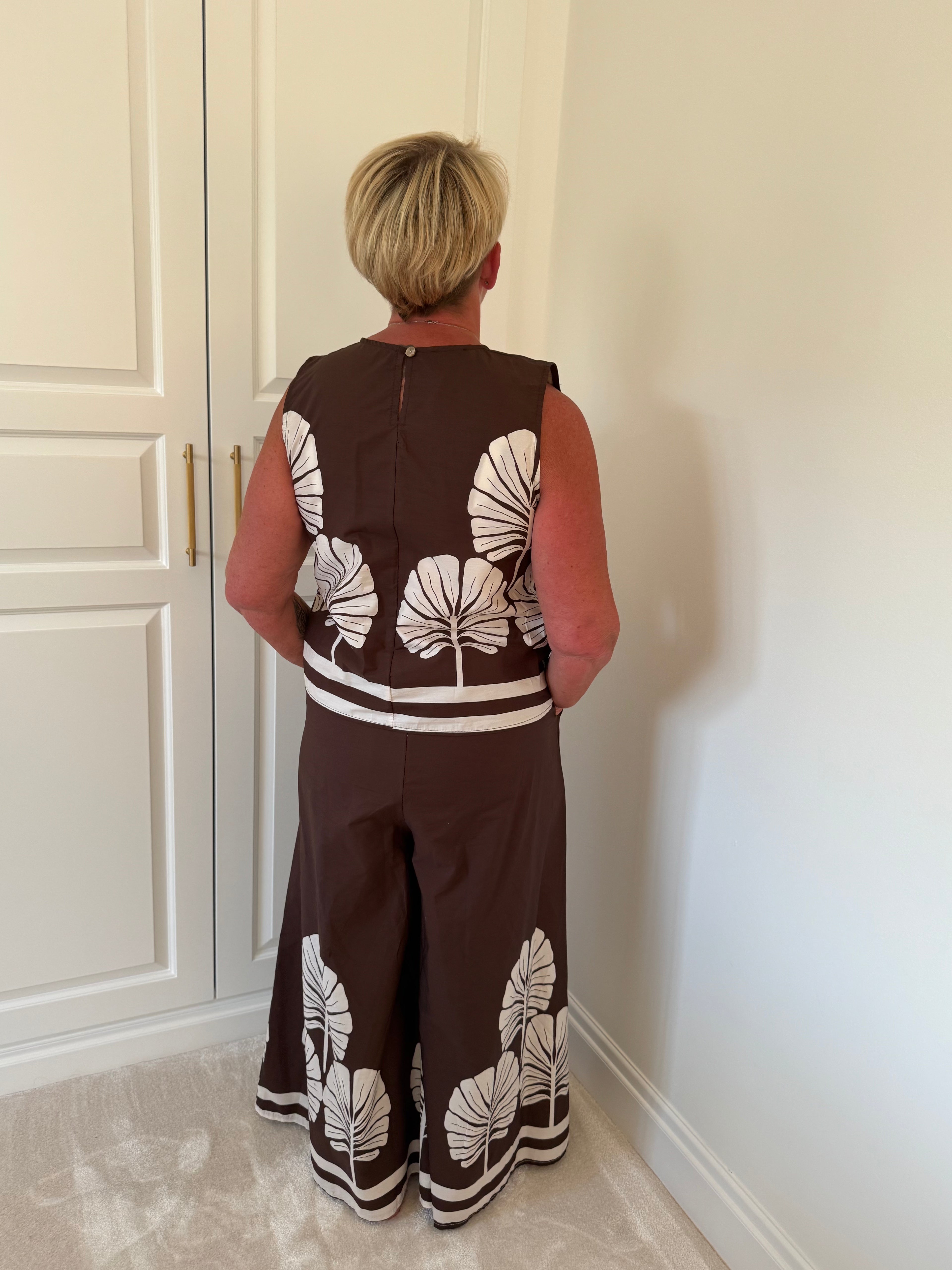 Palma Cotton Culotte Co-ord – Monstera Print Edition