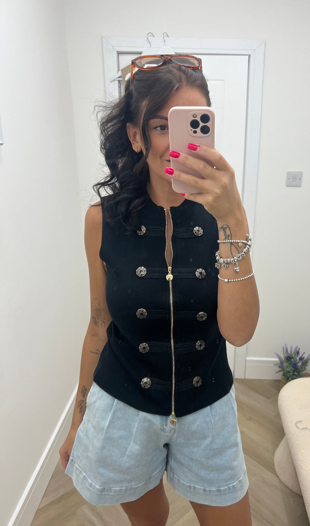 Carly zip up waistcoat