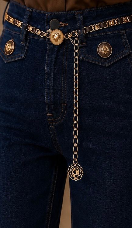 Heart Button Jeans by Zac & Zoe