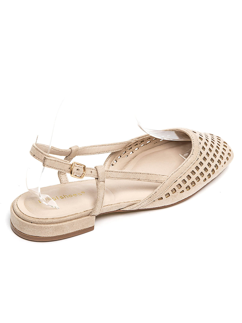 ✨ Mila — Cutwork Slingback in Gold & Neutral