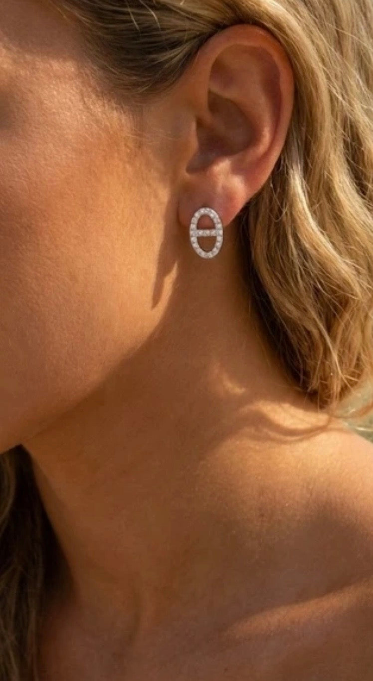 Crystal Marine Stud Earrings