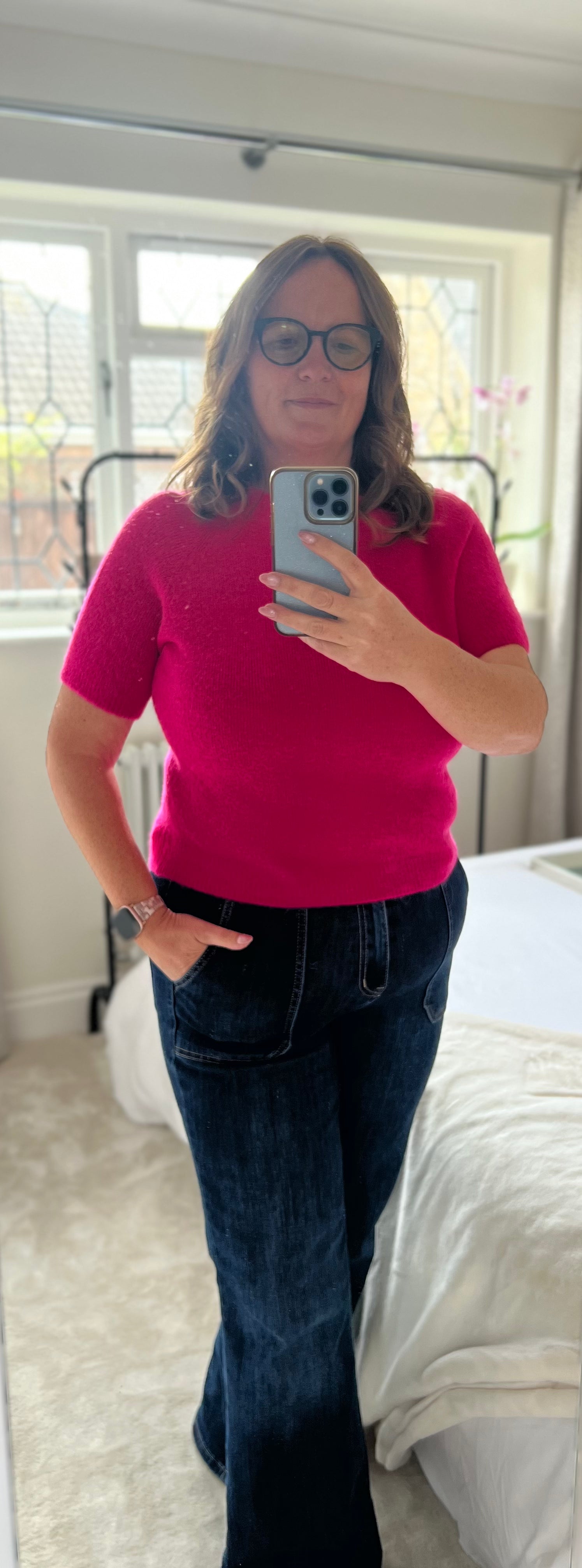 The Edie — Sculpted Knit Tee