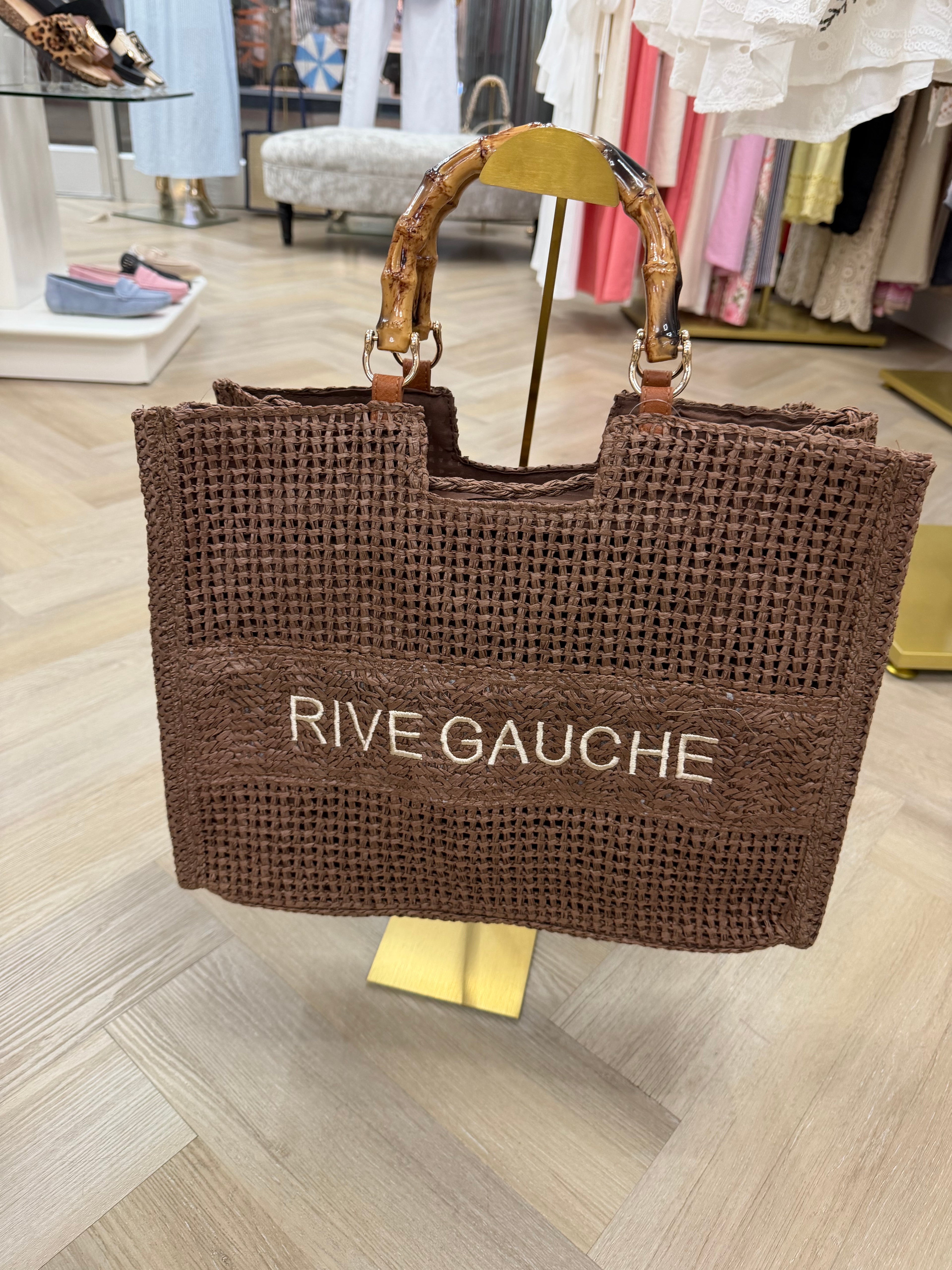 Rive Gauche Bag Woven Summer Tote Bag