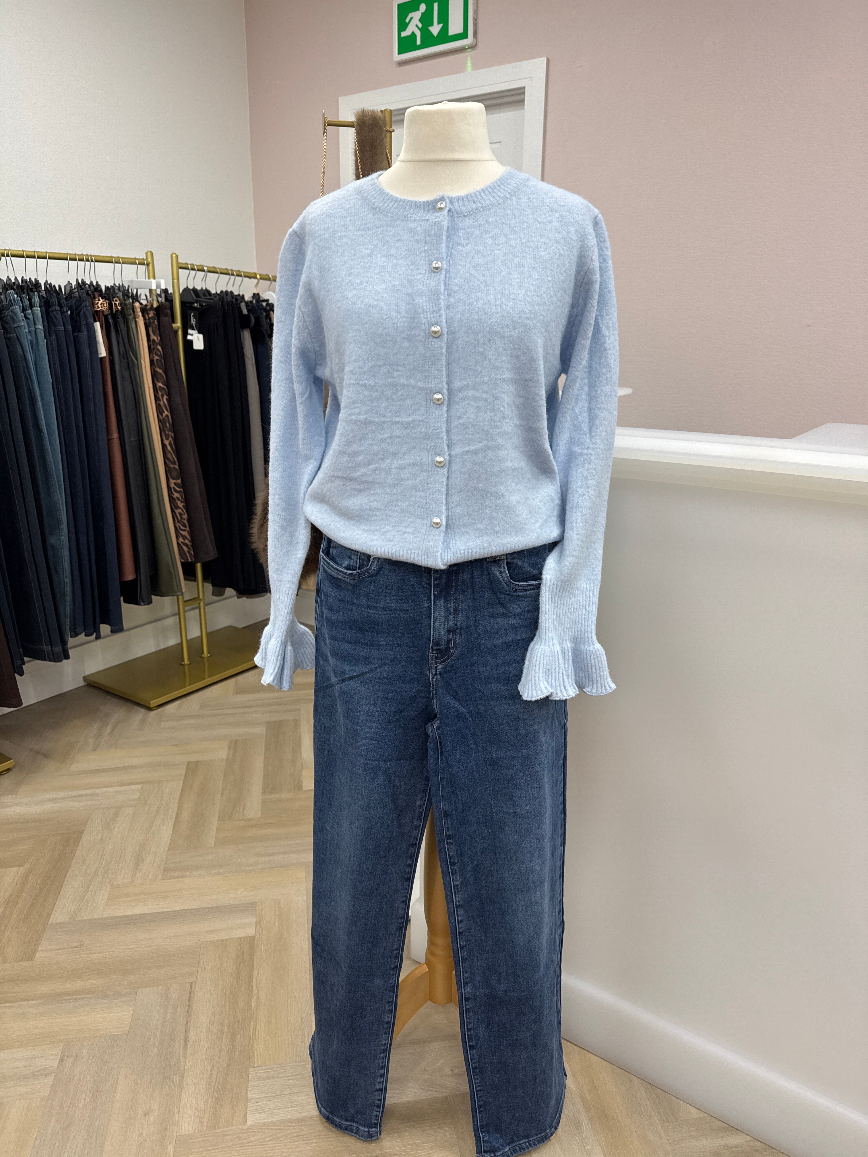 💫Sophie Frill Cuff Cardigan