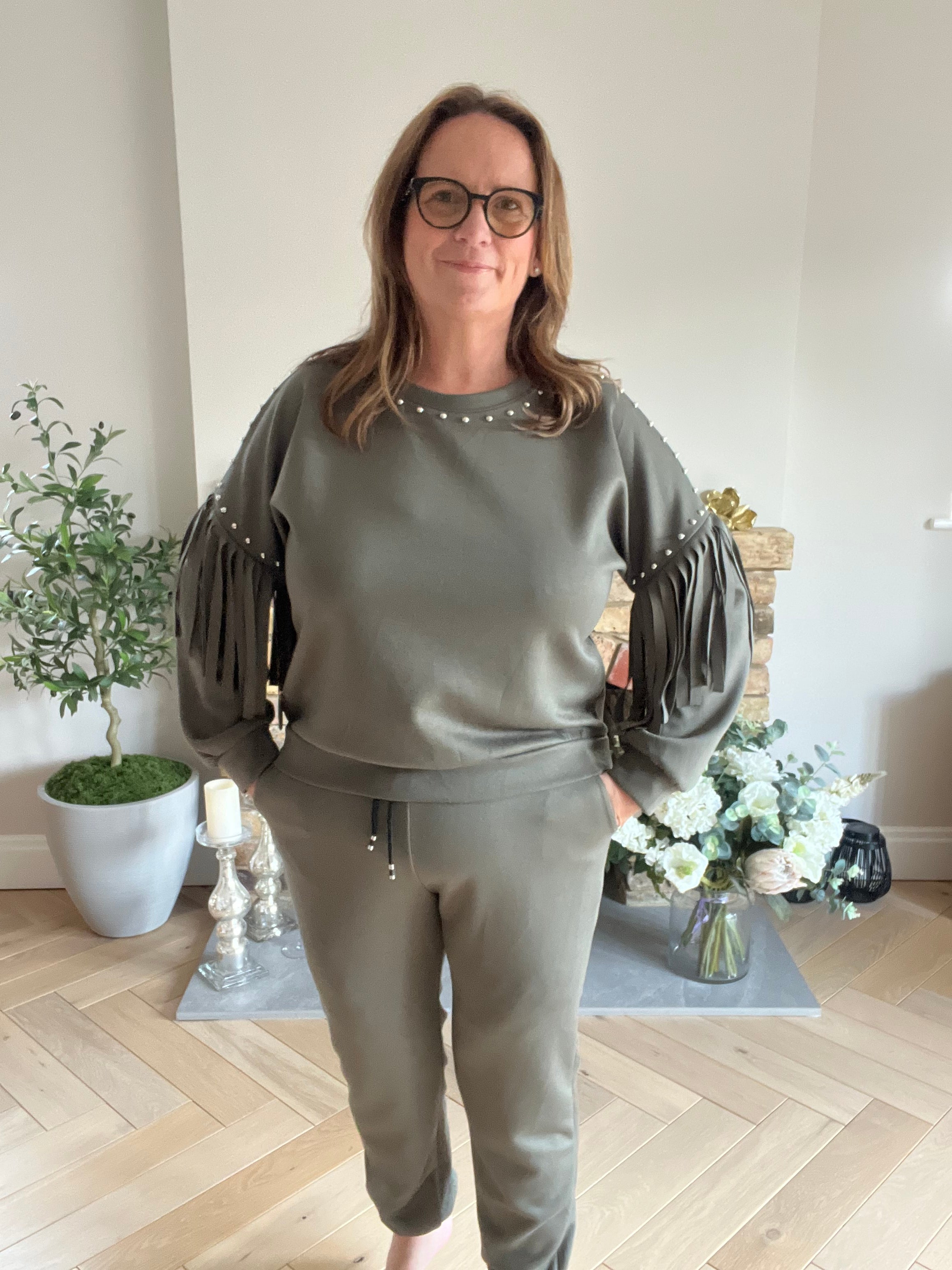 Sally Fringed & Studded Tracksuit