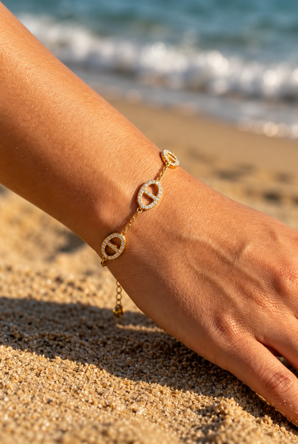 Crystal Marine Link Bracelet