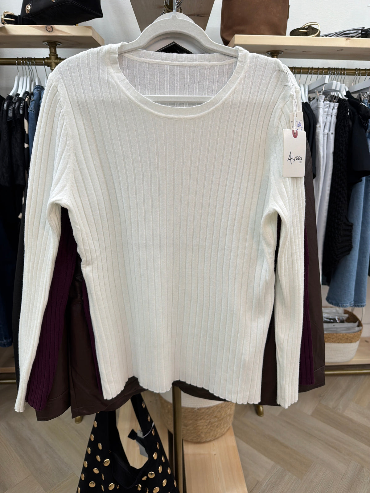Lola Ribbed Scooped Neck Top
