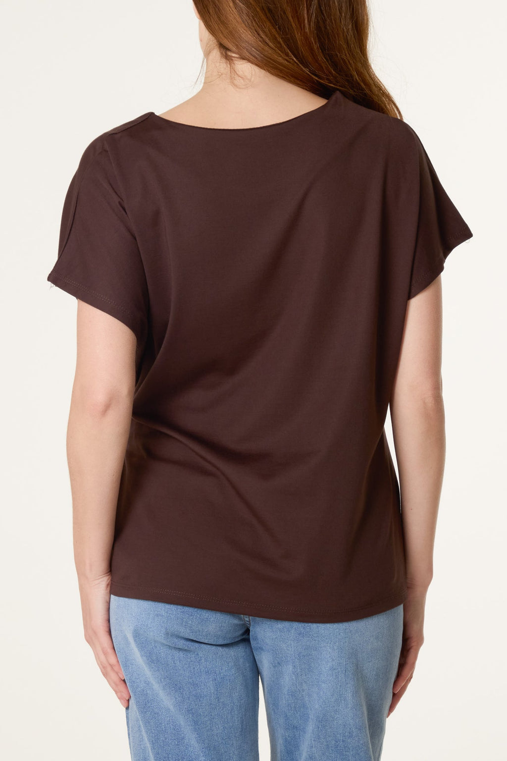 The Louise Tie Side Short Sleeve Jersey Top