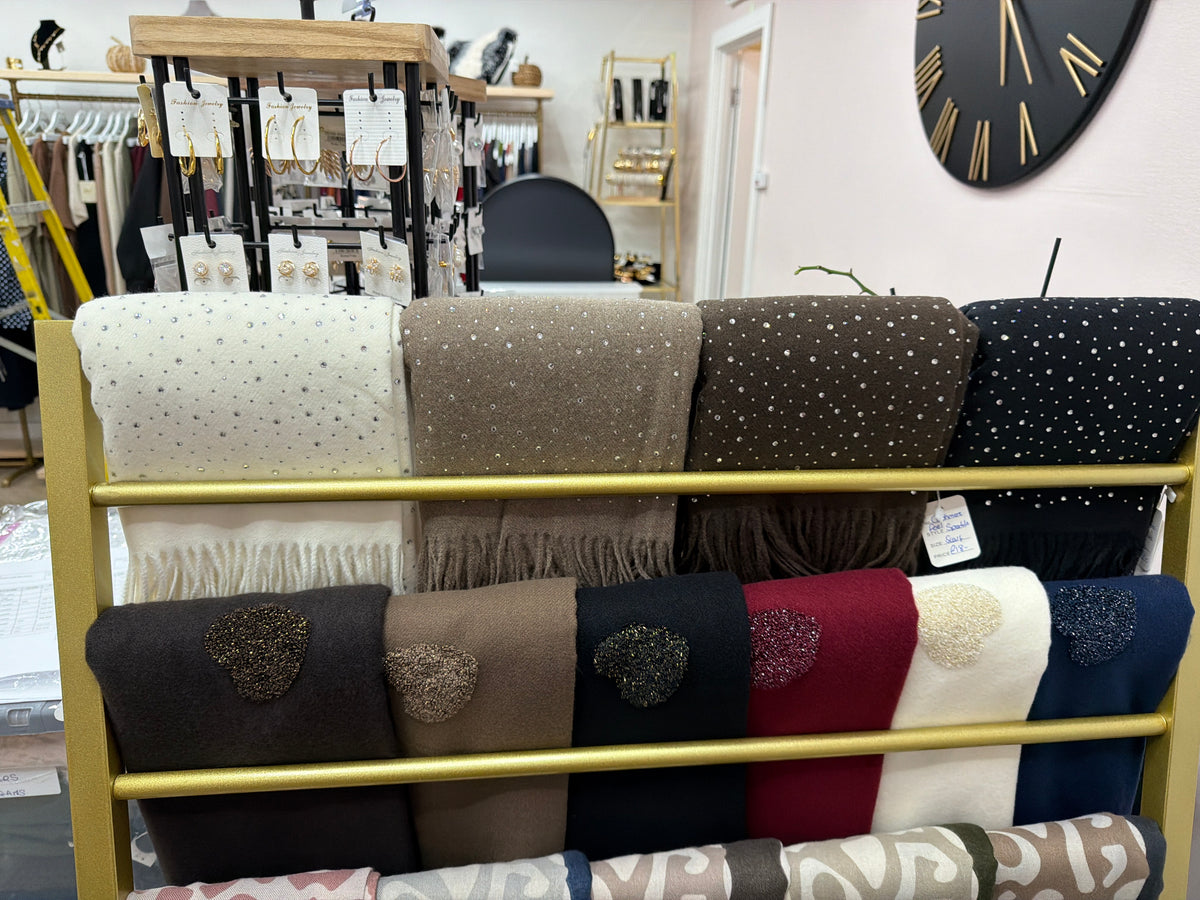 Cashmere Feel Sparkle Scarf