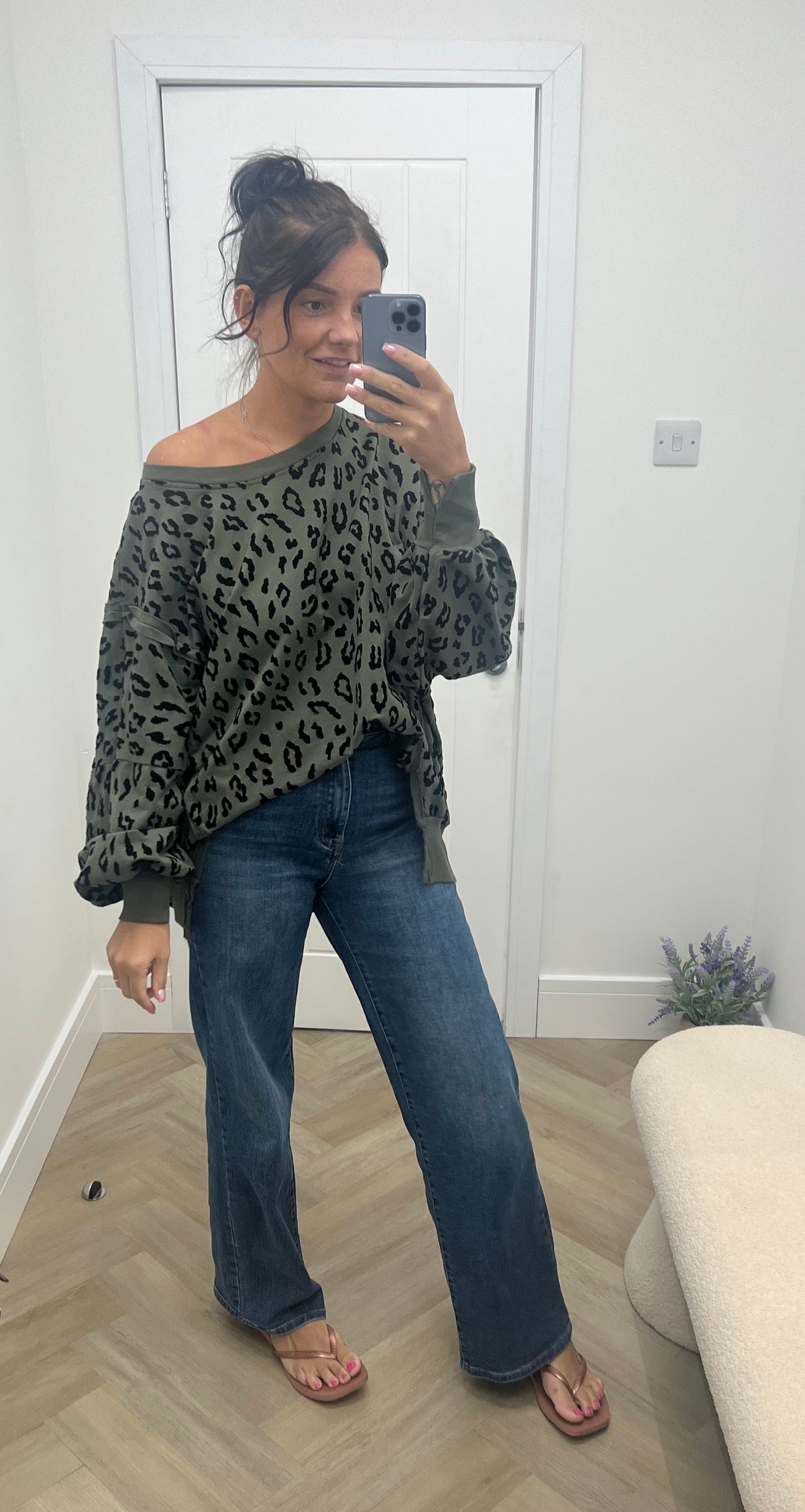 Eden Leopard Baggy Sweat