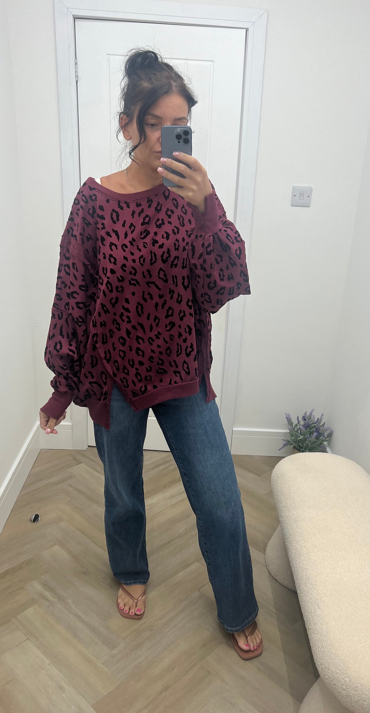 Eden Leopard Baggy Sweat