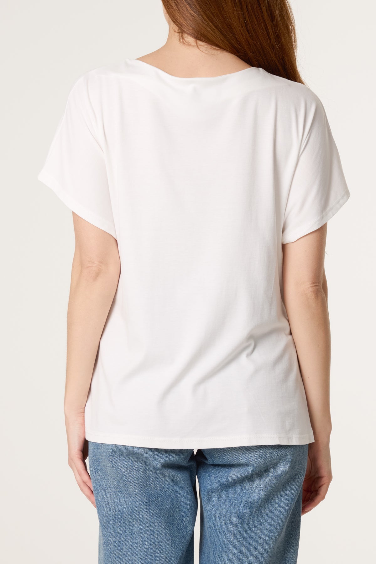 The Louise Tie Side Short Sleeve Jersey Top