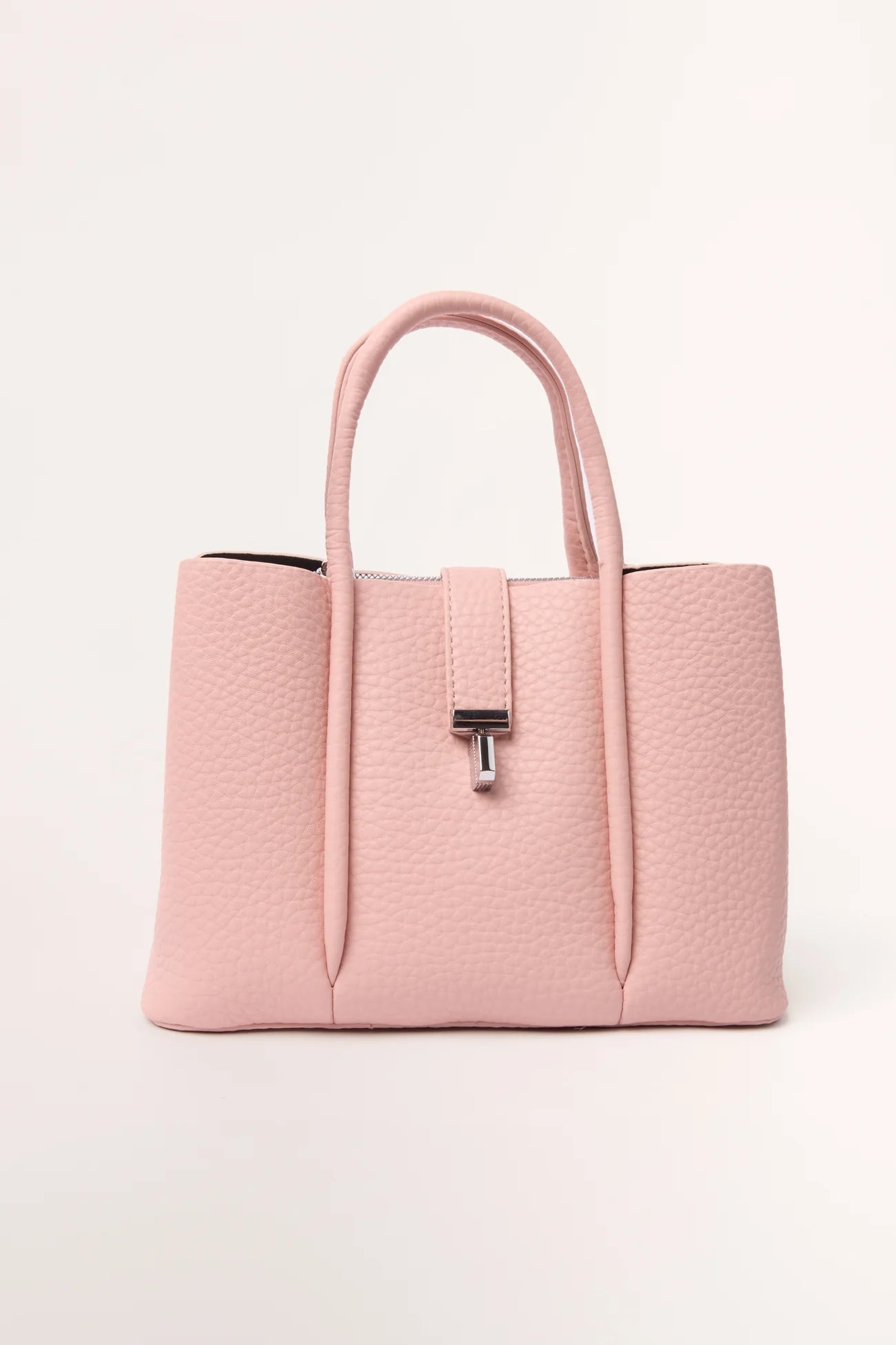 Polkadot Scarf Faux Leather Handbag