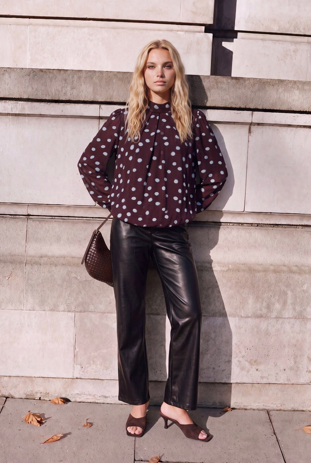 Perla polka dot blouse