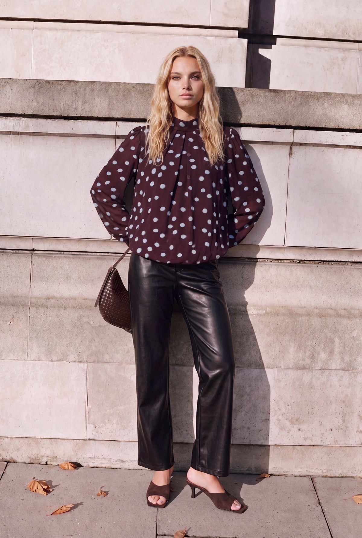 Perla polka dot blouse