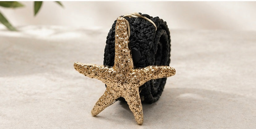 Starfish Belt – Beige, Taupe & Black