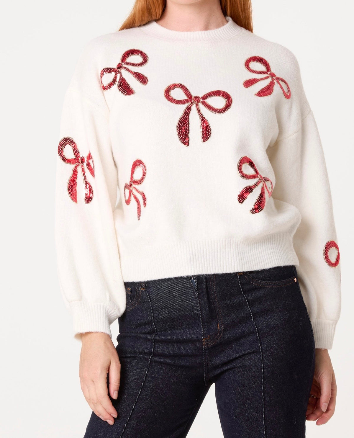 Red Bow Jumper