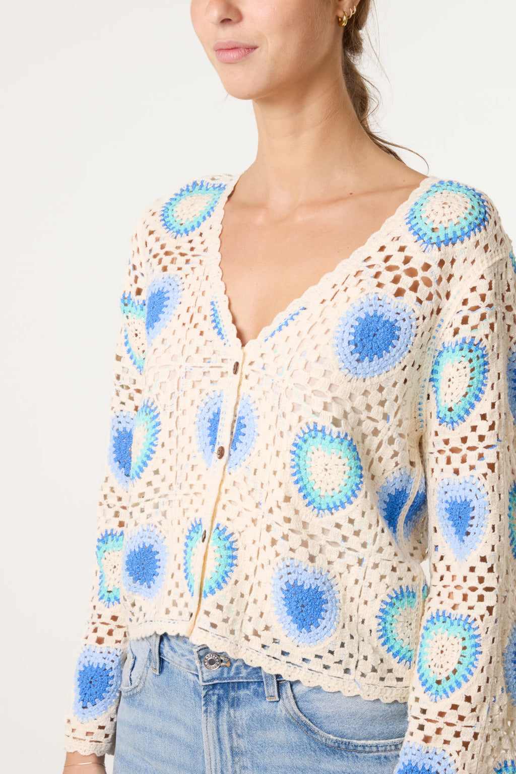 Heart Crochet Cardigan