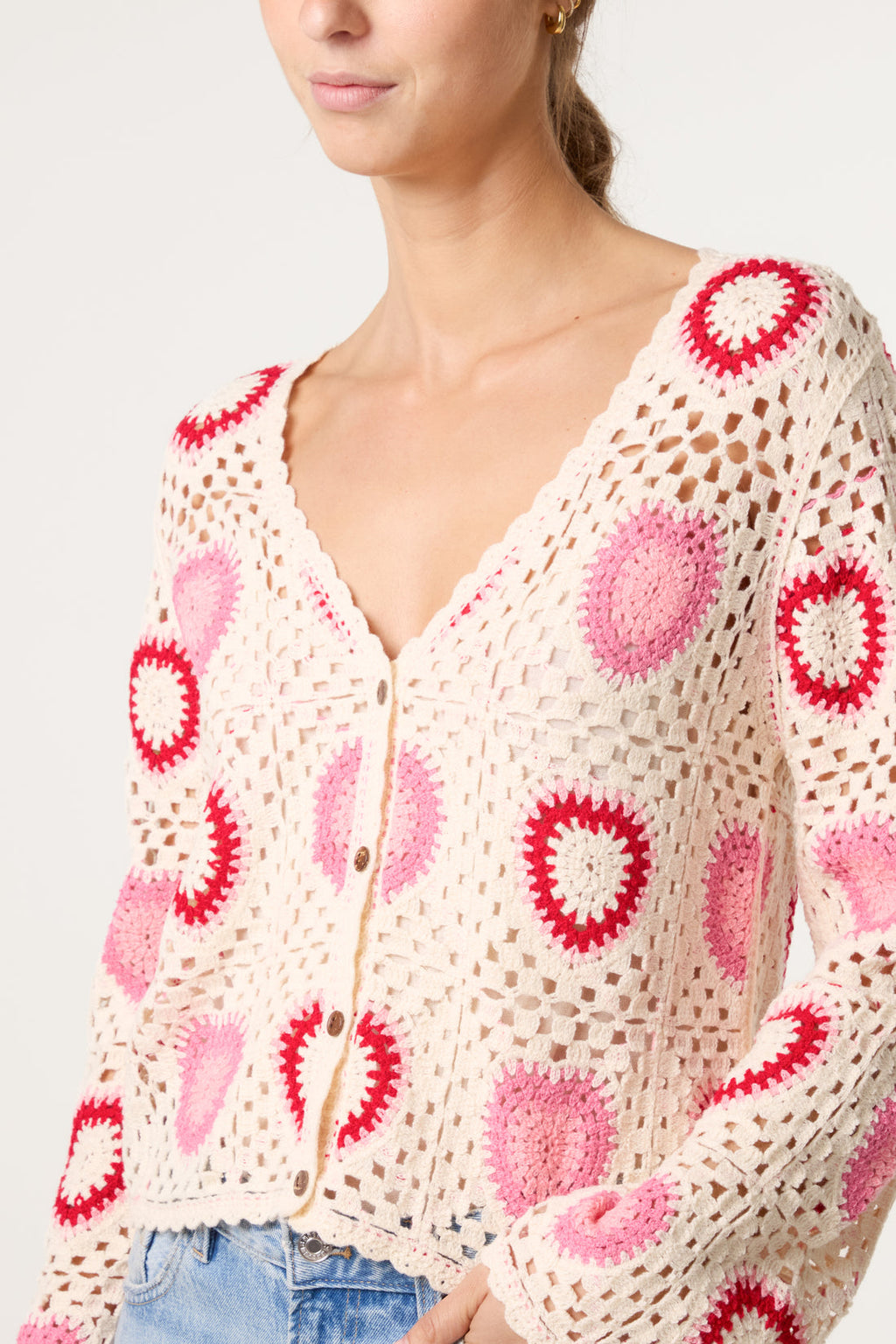 Heart Crochet Cardigan
