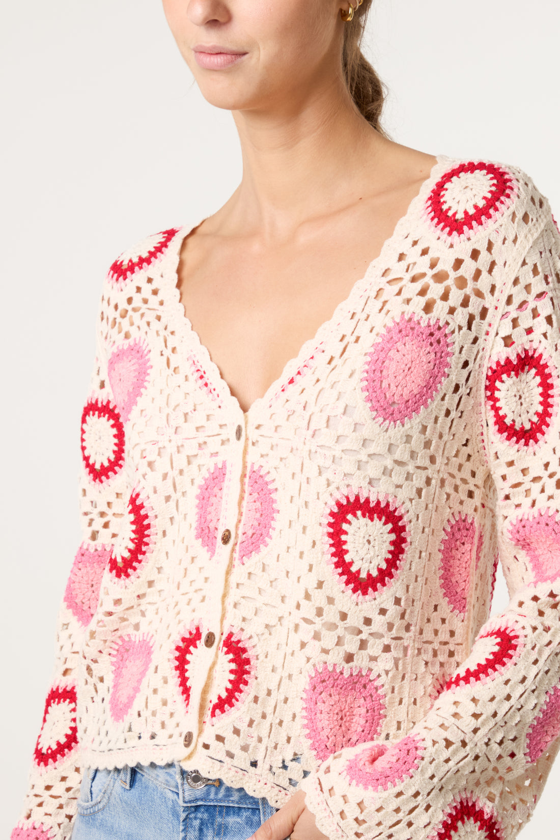 Heart Crochet Cardigan