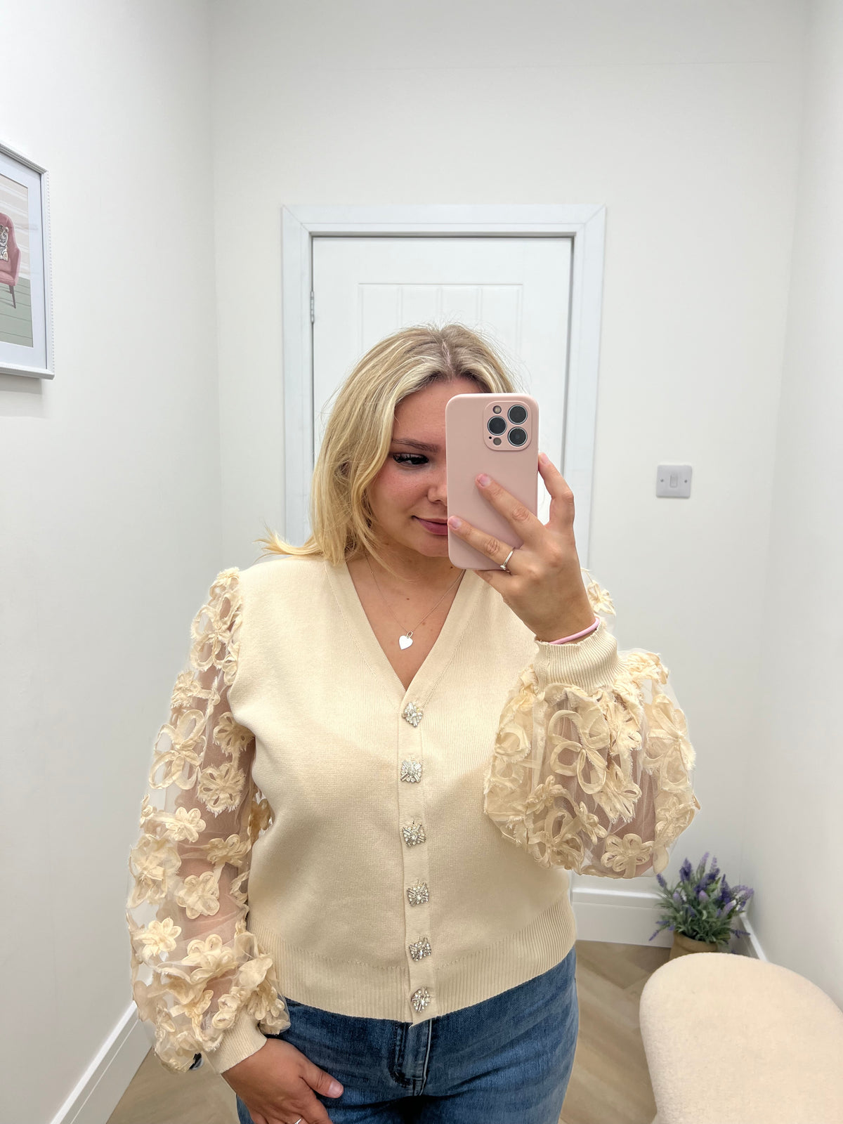 Dahlia Diamanté Button Cardigan