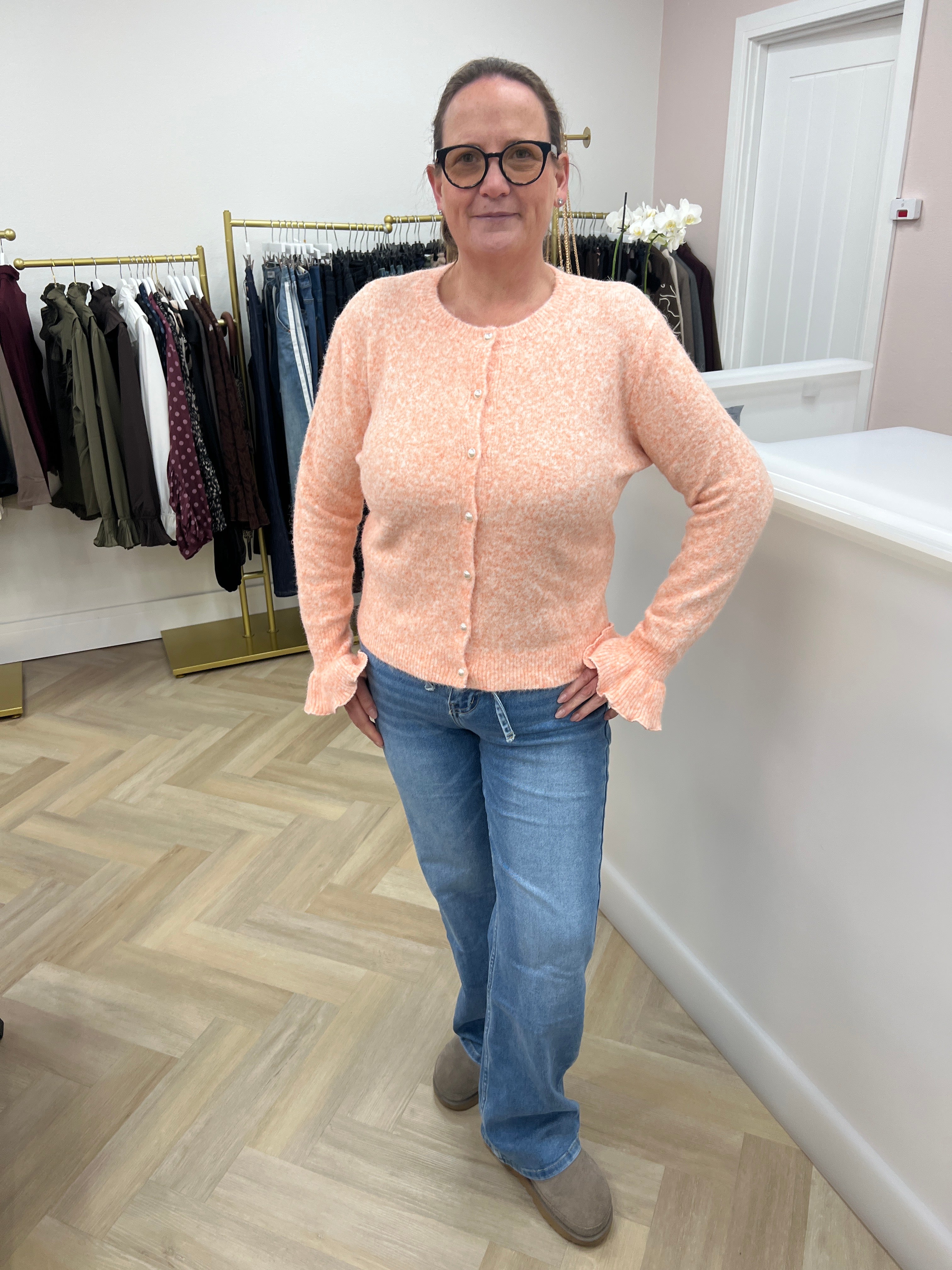 💫Sophie Frill Cuff Cardigan