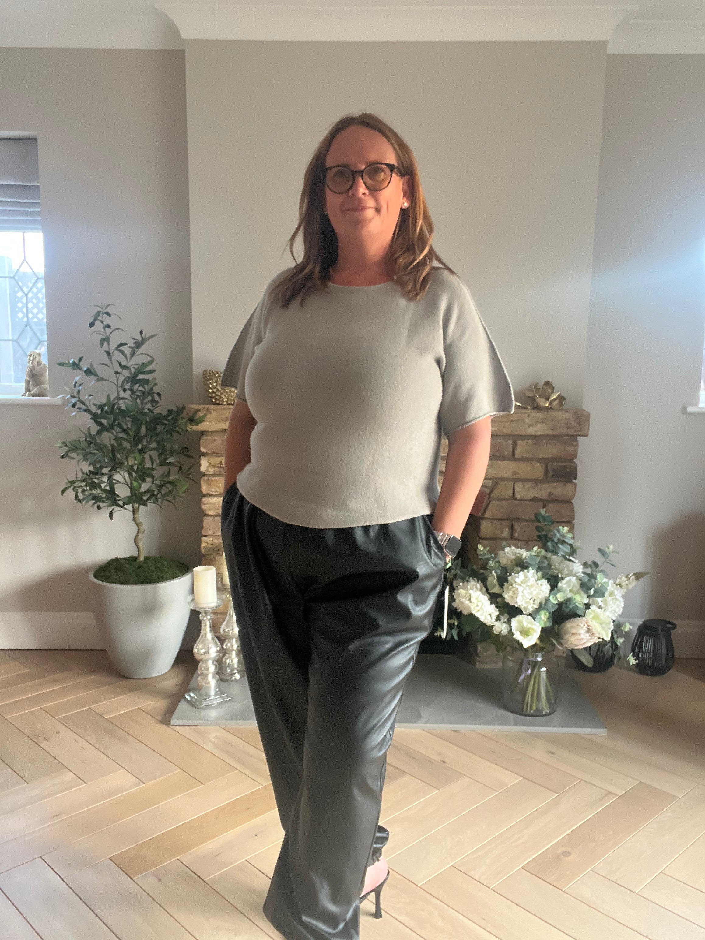 The Pulse Plus Trousers Leather-look