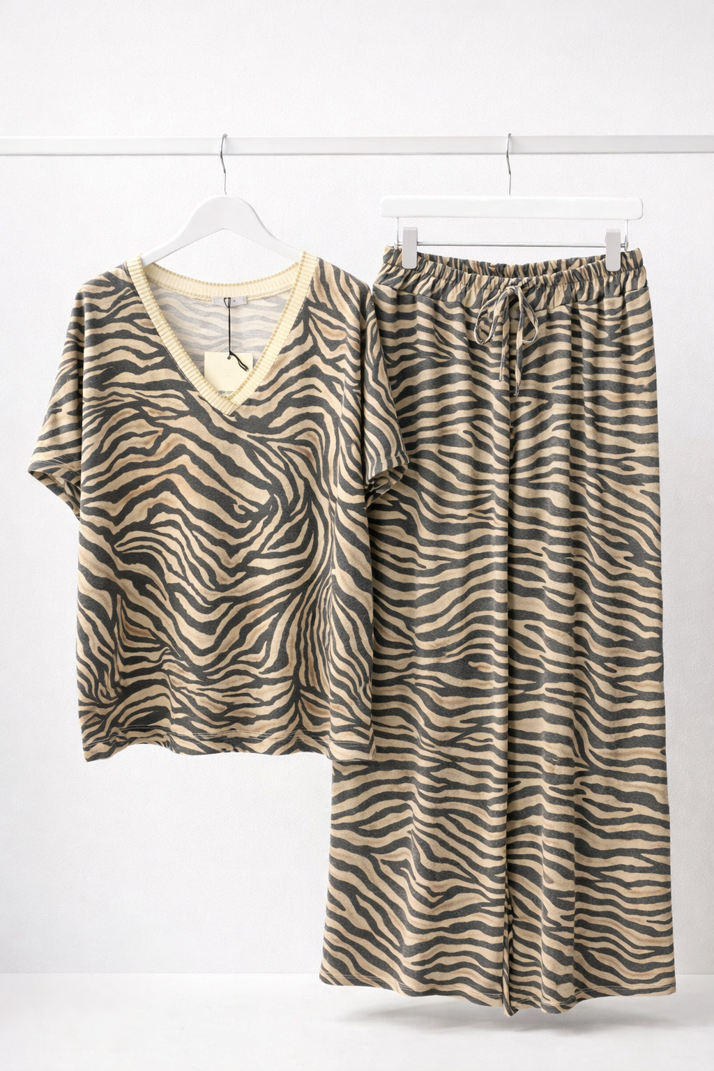 Zebra Lurex Co‑ord